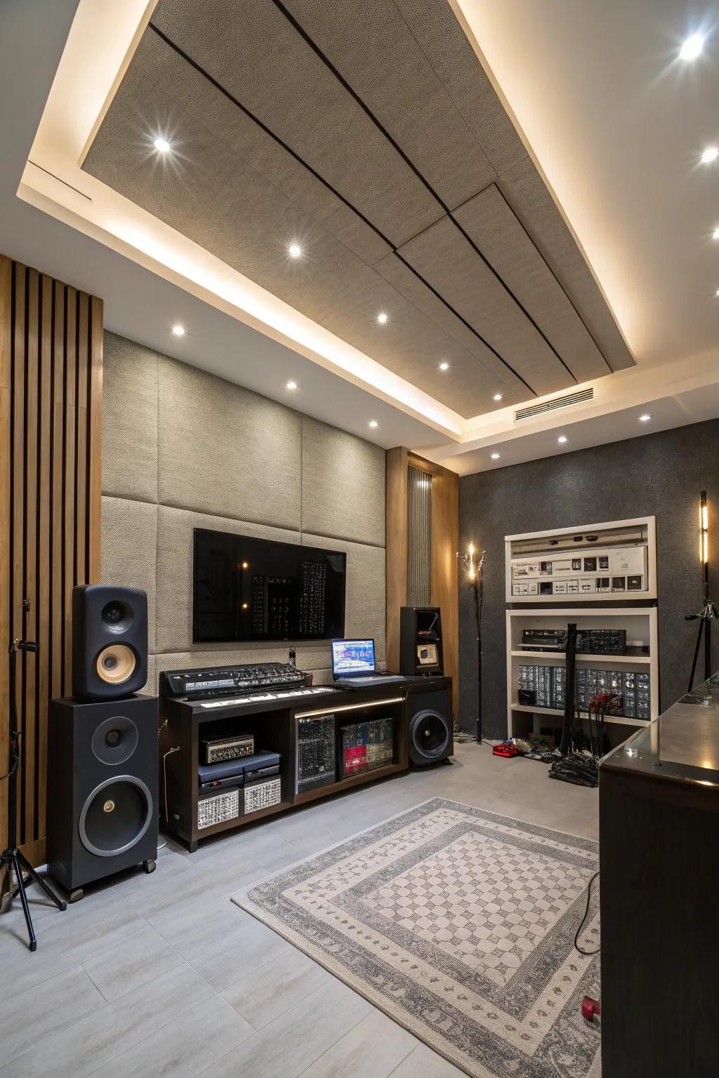Seamlessly integrated equipment creates a polished look.