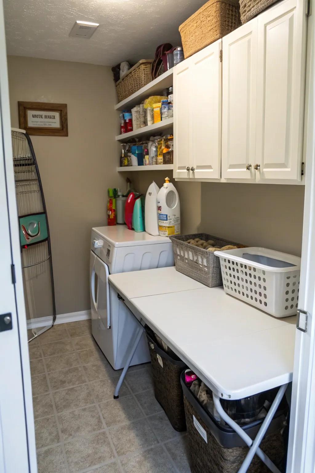 Multi-functional furniture helps you take advantage of limited space.
