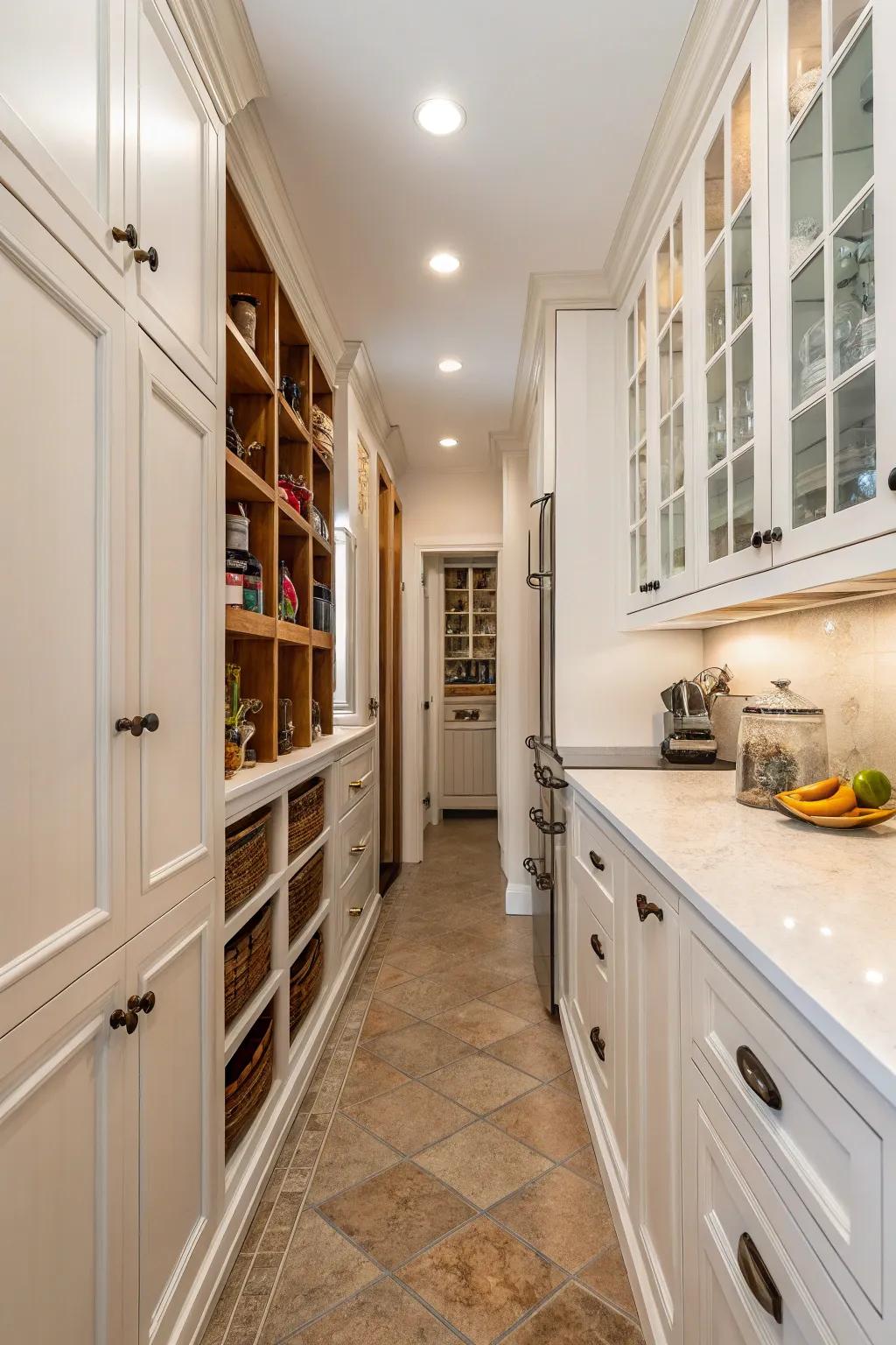 Vertical storage strategies take full advantage of small spaces.