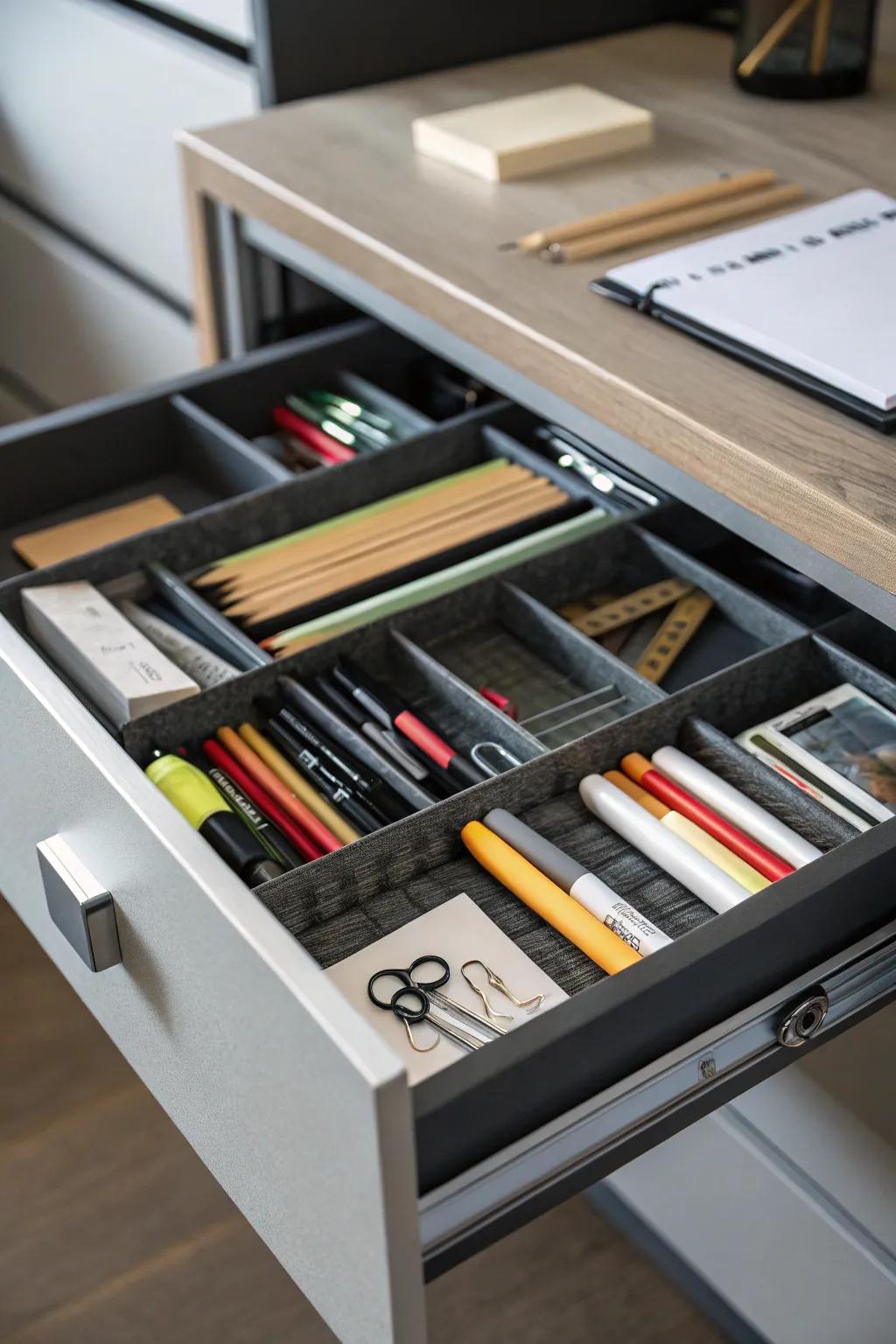 Mobile shelves boost storage potential and ease of access.