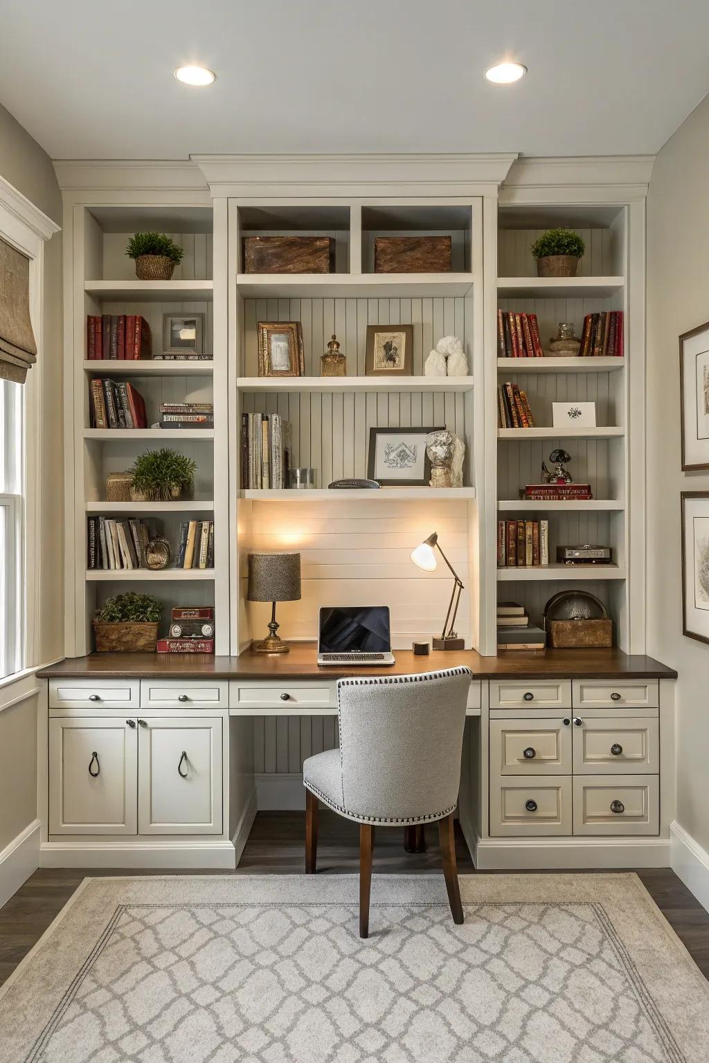 Balance adds a sense of tranquility to your workspace.