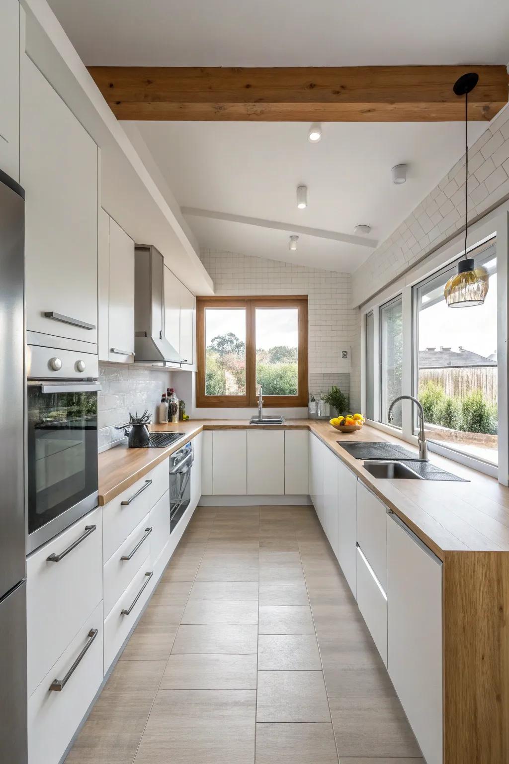 A minimalist design emphasizes the open, uncluttered space.