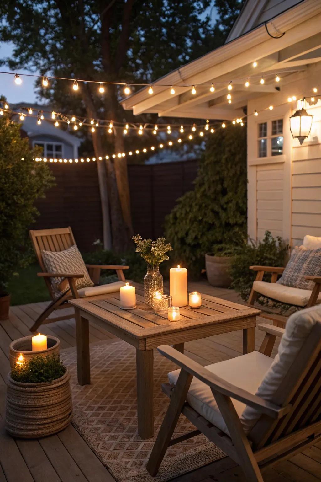Patio candles can change your outdoor living area.