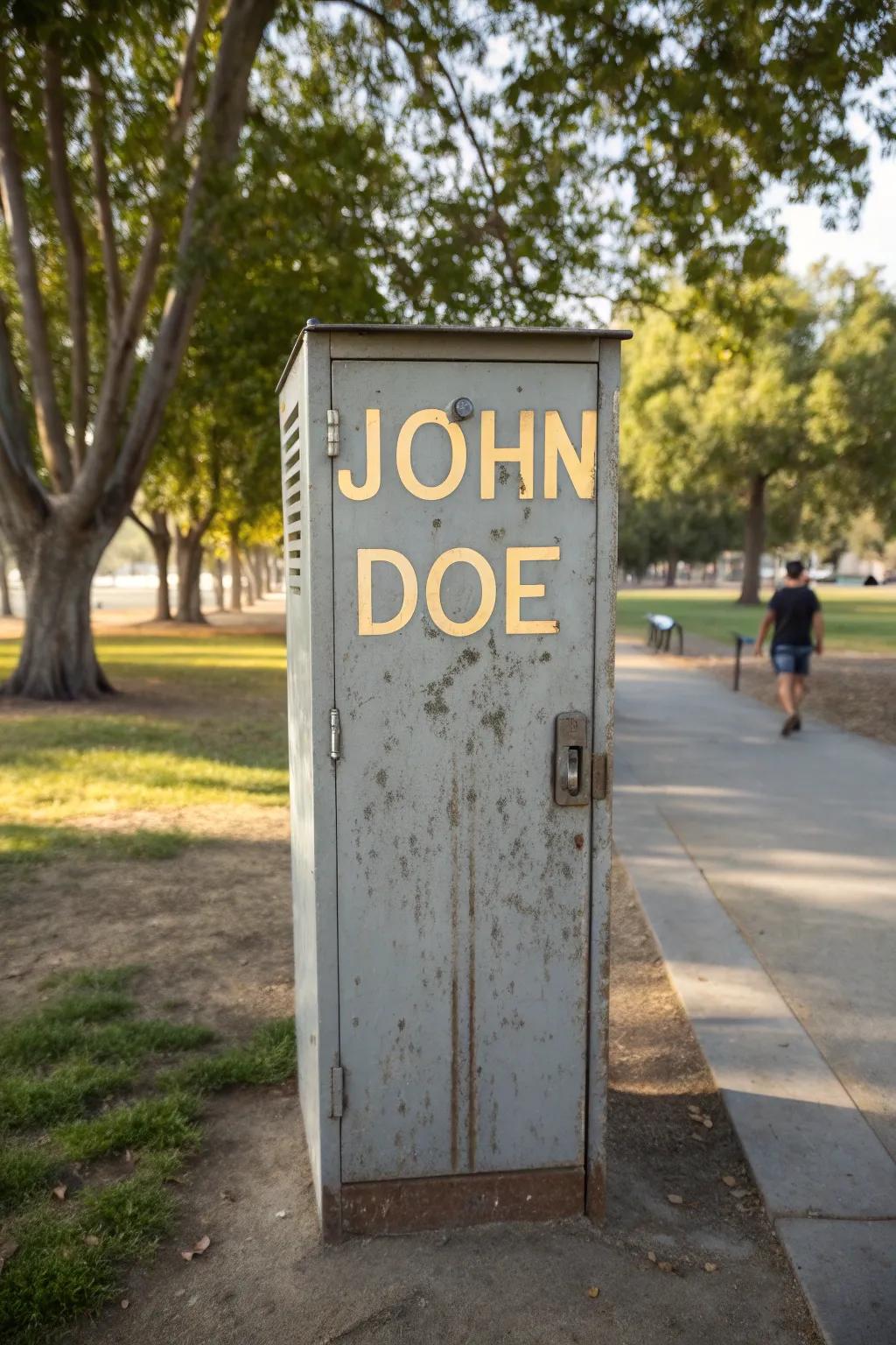 Make the space your own with a personalized nameplate.