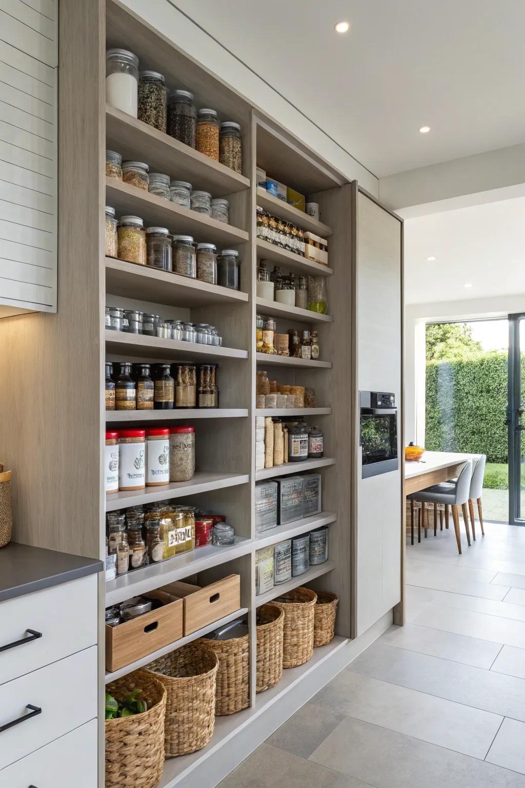 Make the most of storage with vertical options.