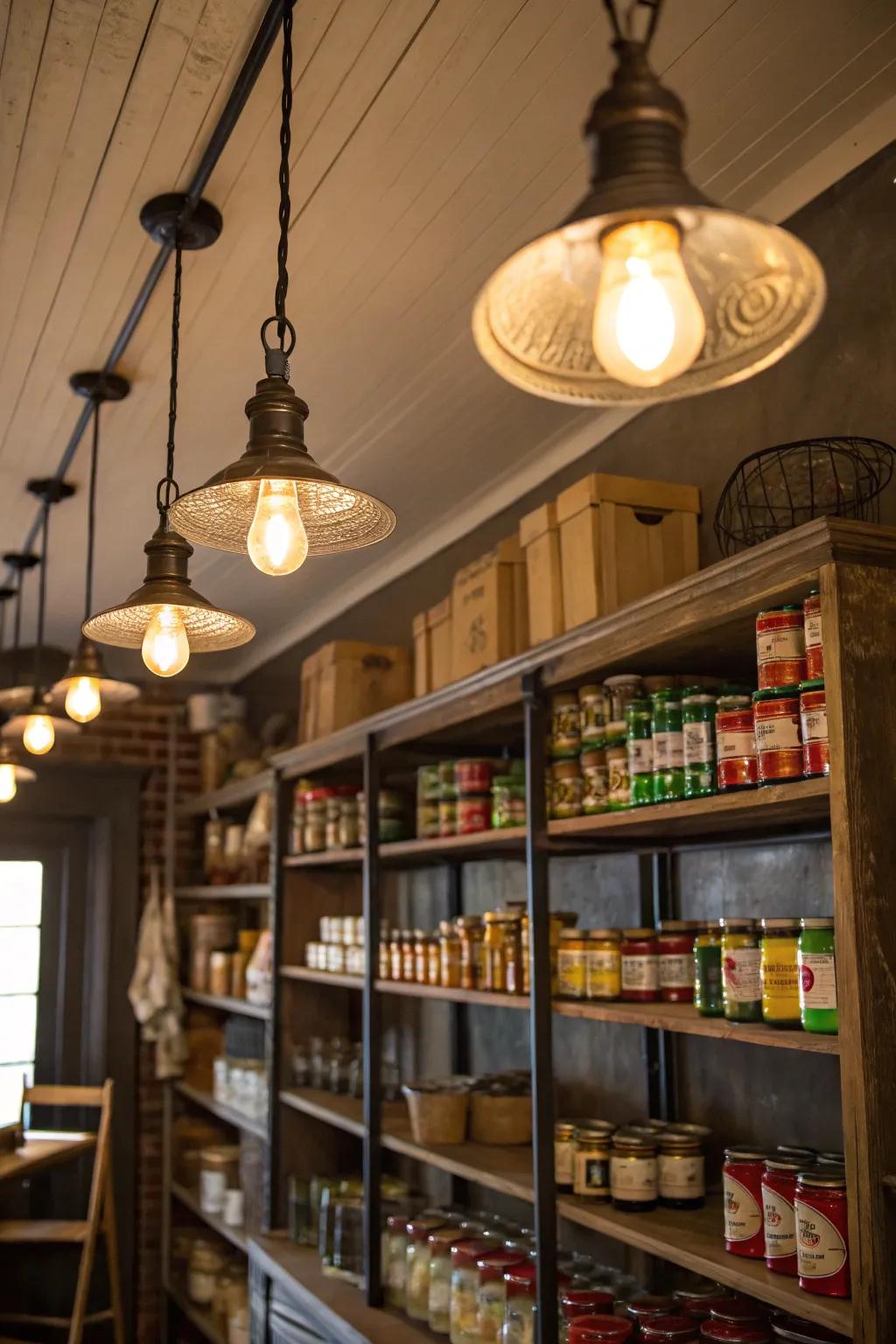 Classic fixtures cultivate a nostalgic environment.