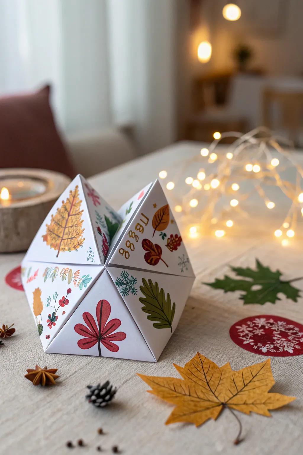 Capture the spirit of the seasons in your fortune teller.