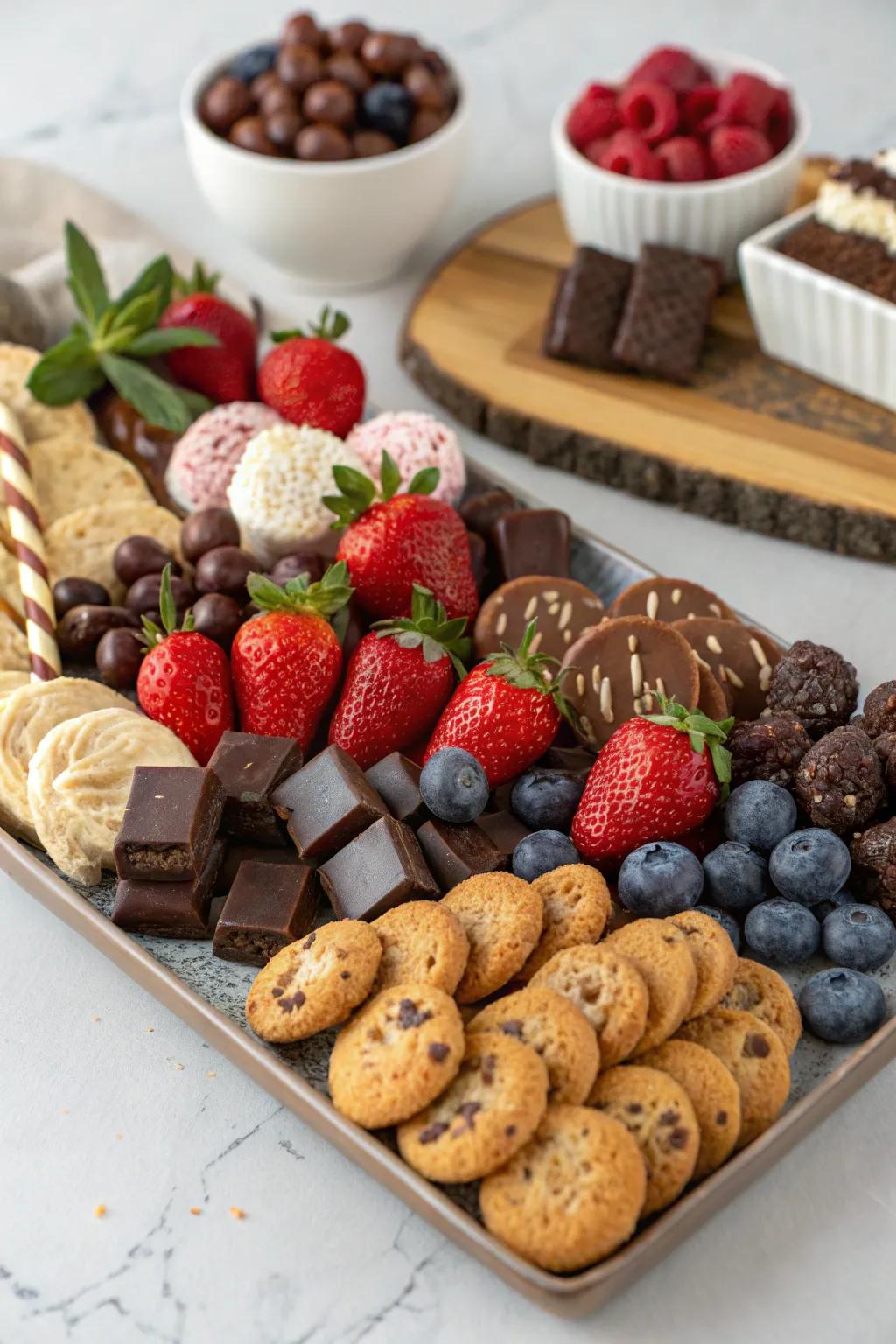 A tempting array of sweets ideal for dessert enthusiasts.
