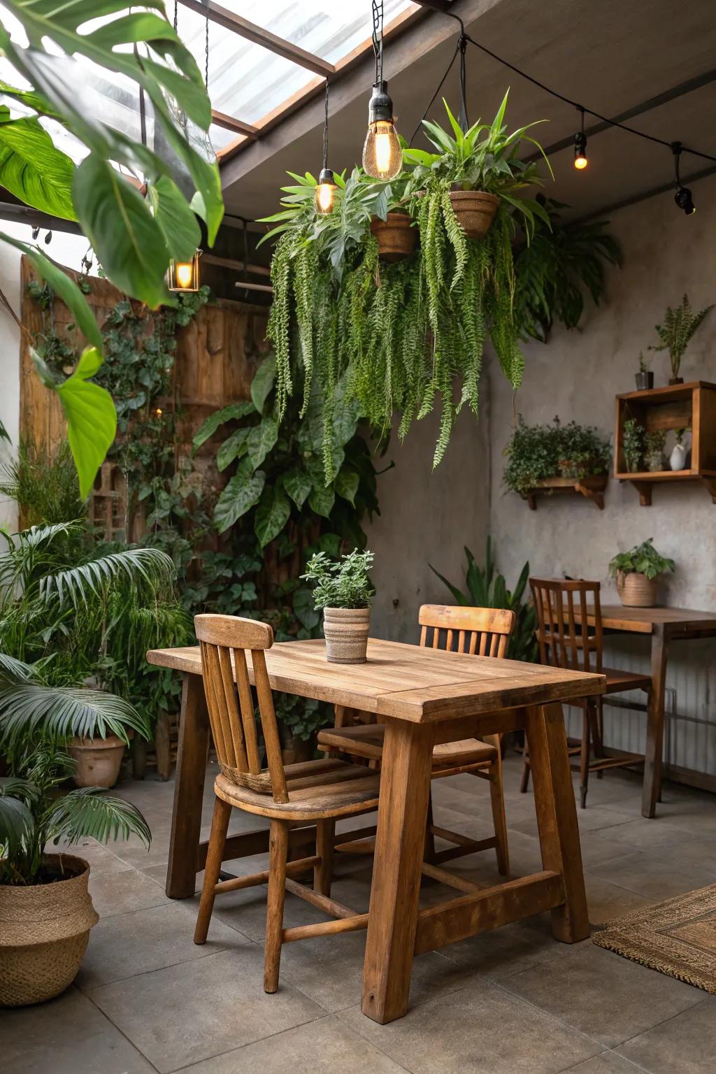 Embrace rustic charm with natural touches.