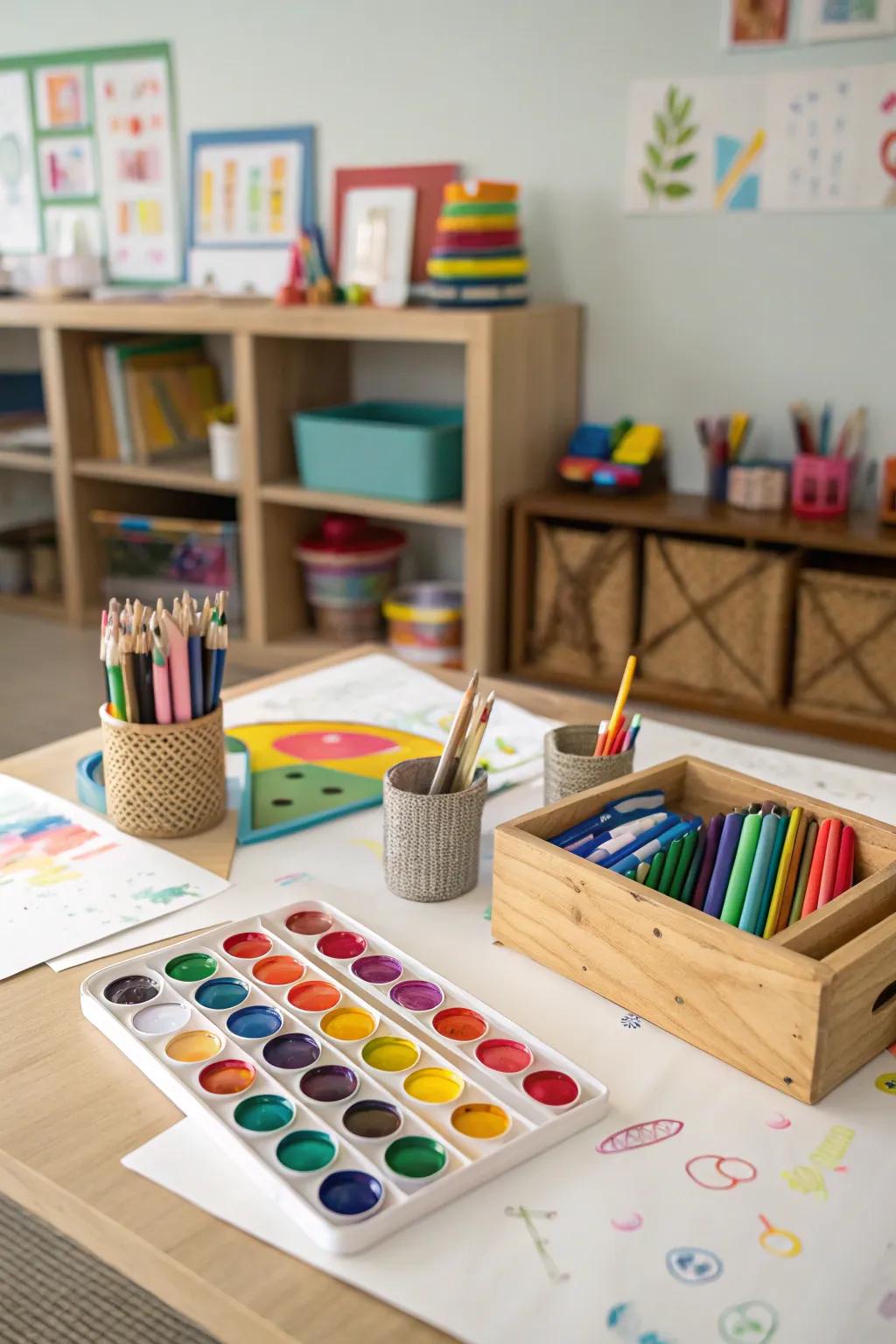 A dedicated area for creativity.