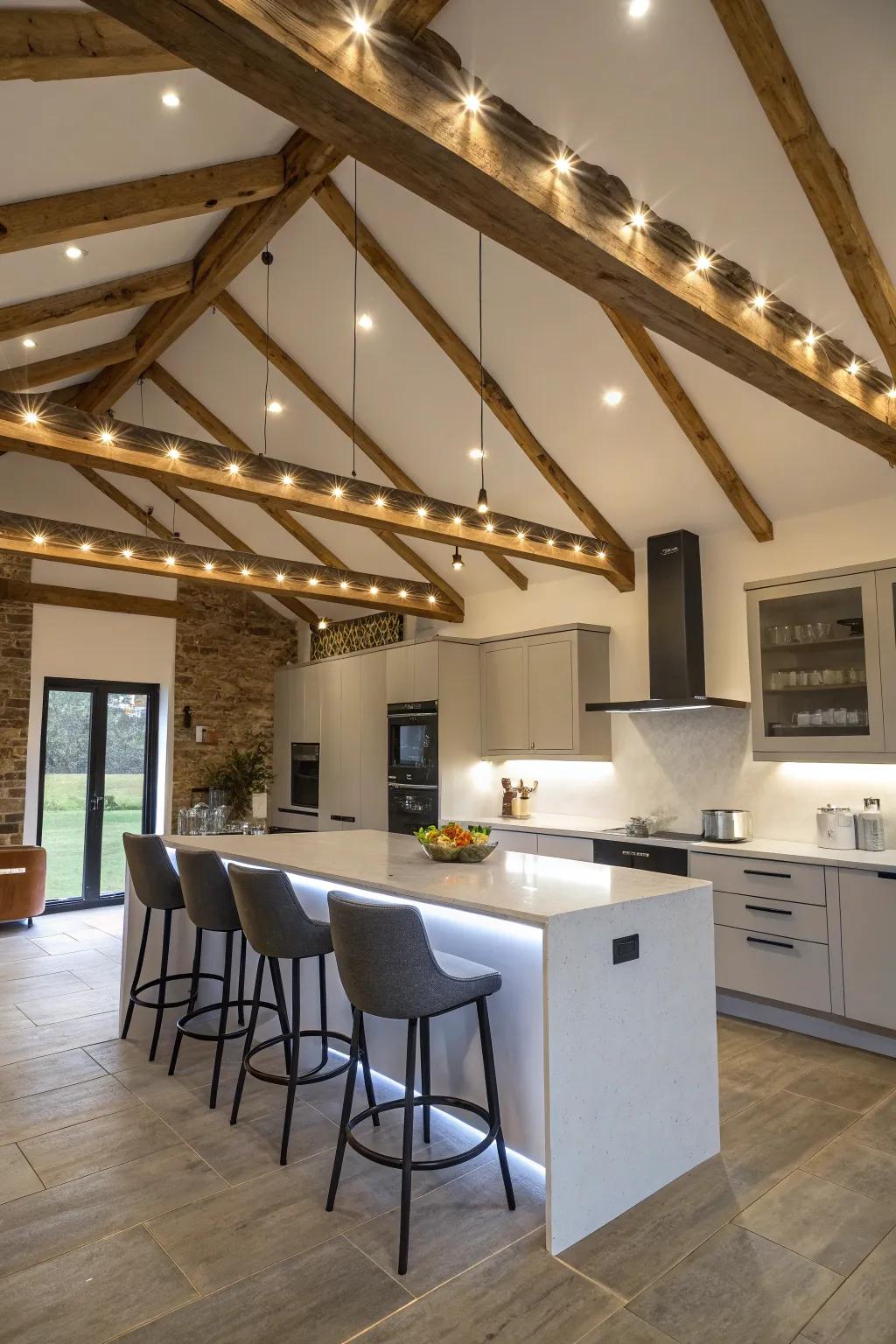Emphasize your design with LED strips.