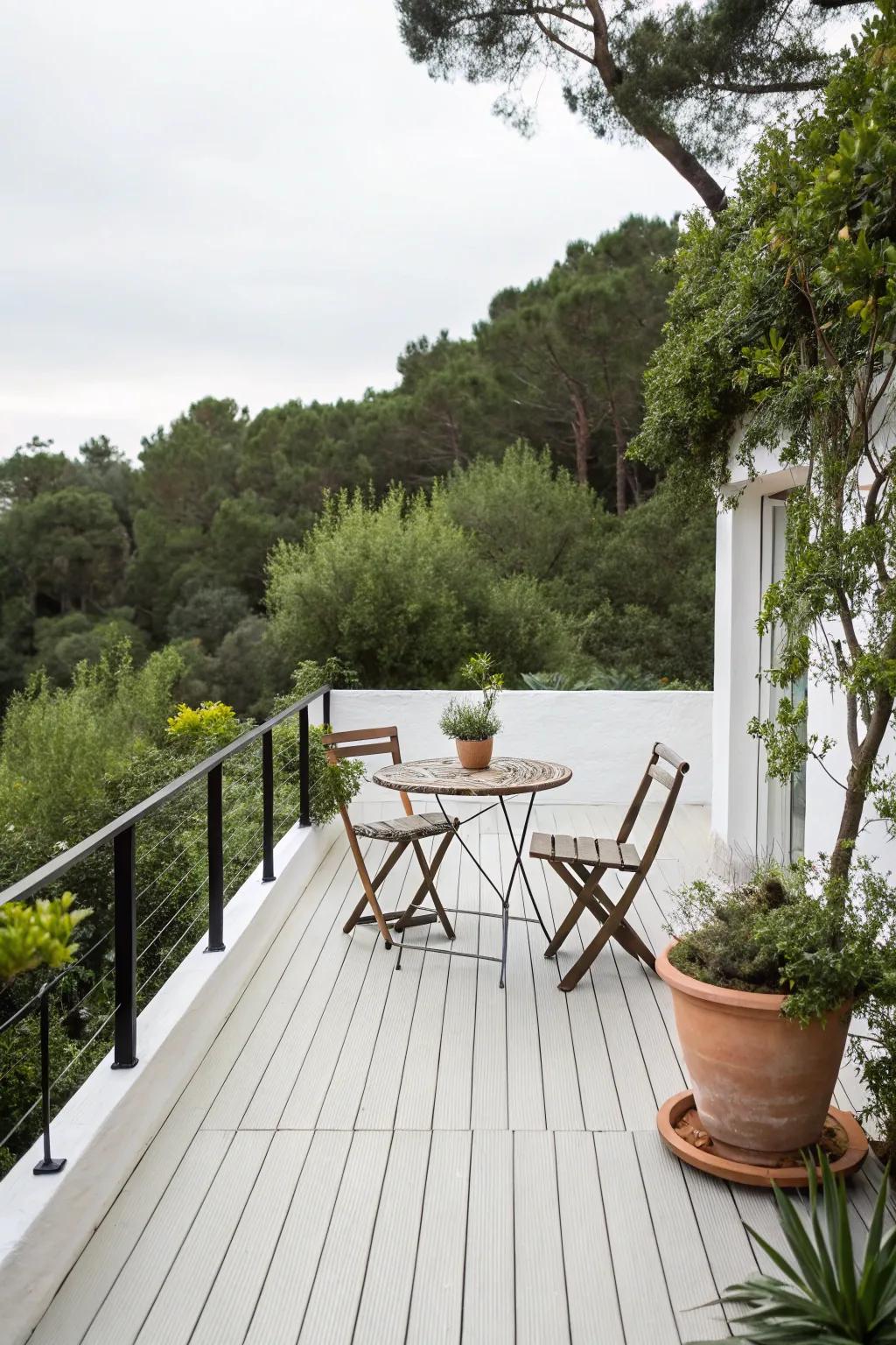 Embrace simplicity with a straightforward deck design.