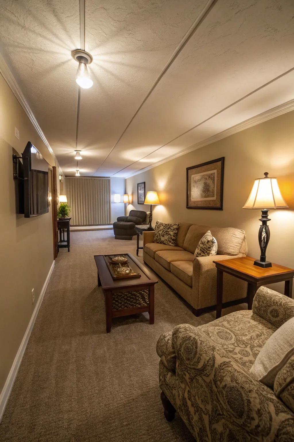 Illumination produces atmosphere and improves area understanding.