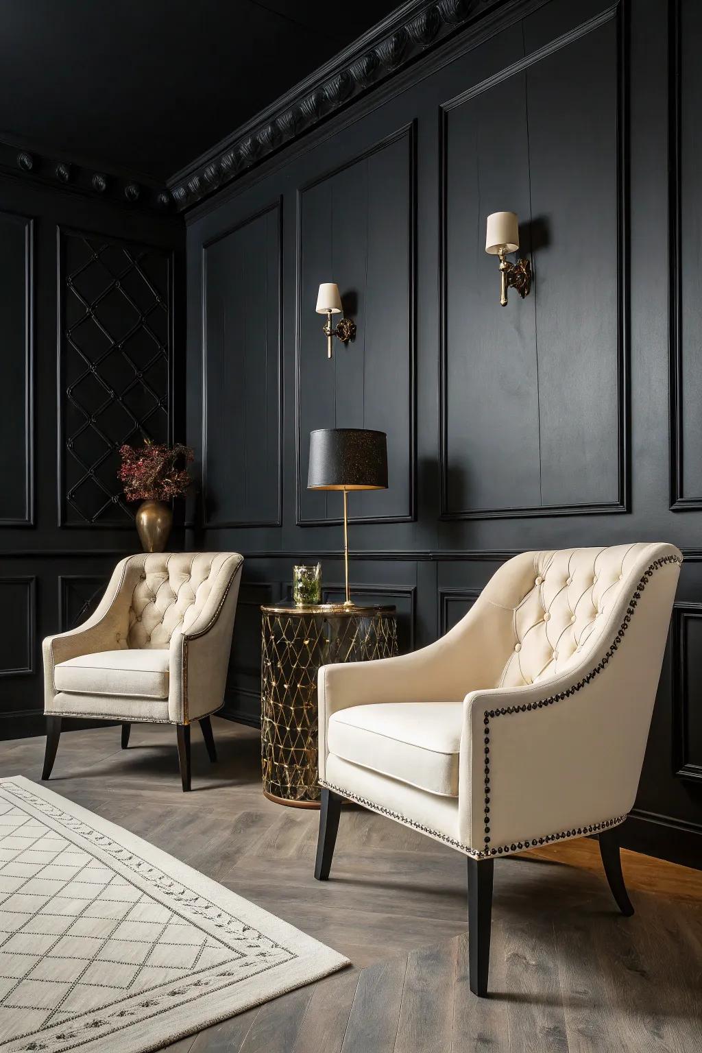 Complementary concepts introduce drama and visual interest.