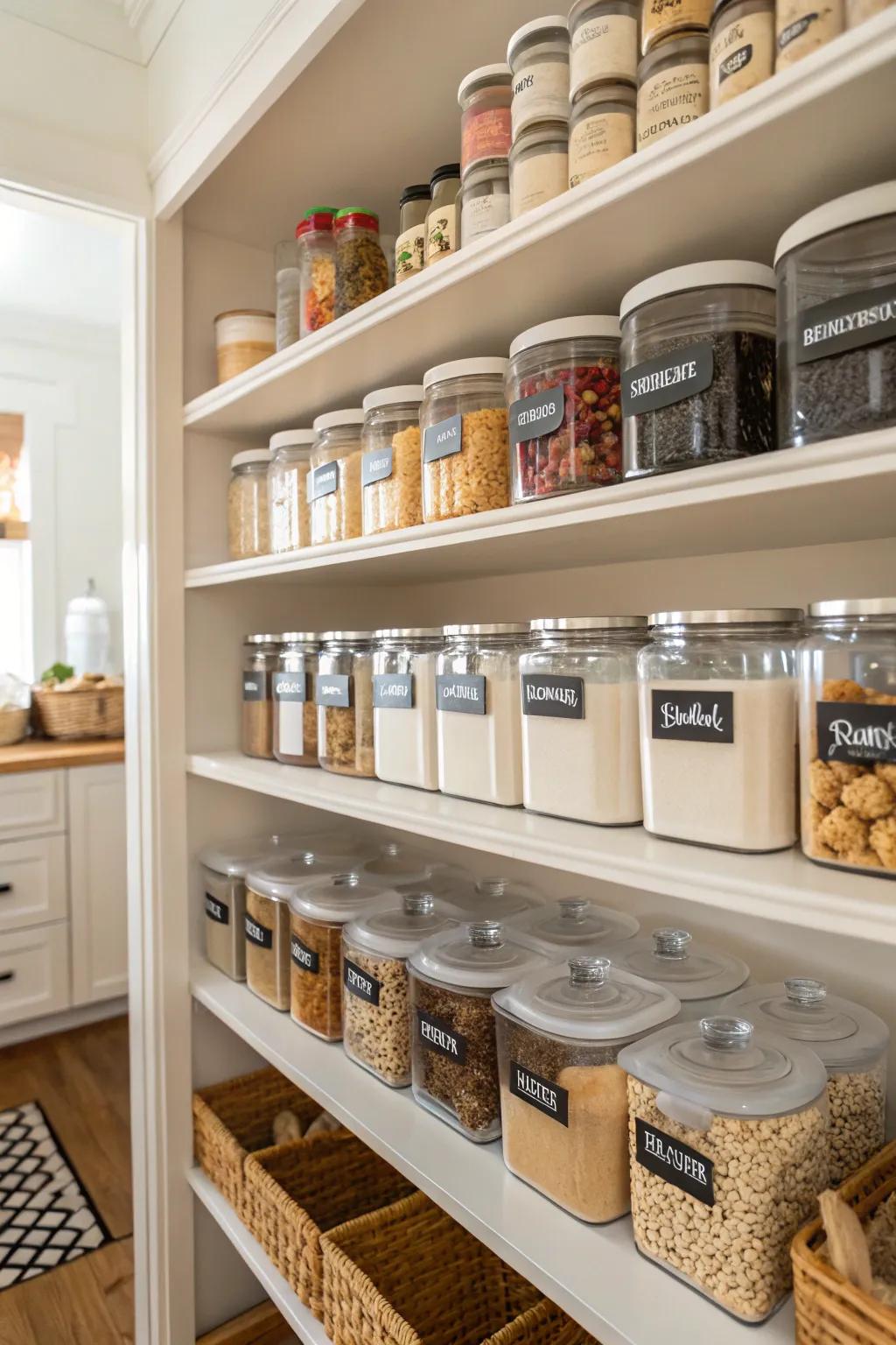 Labels provide order and accessibility within your home.