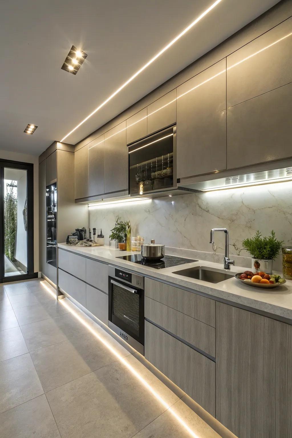 Enhance your kitchen with functional light strands.
