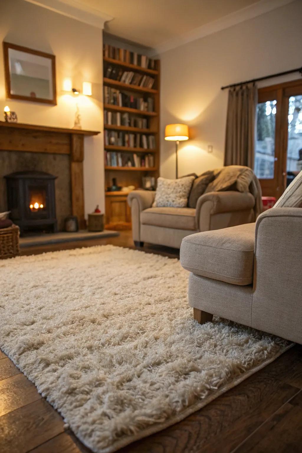 Mixing textures with rugs brings a delightful sensory element to your decor.