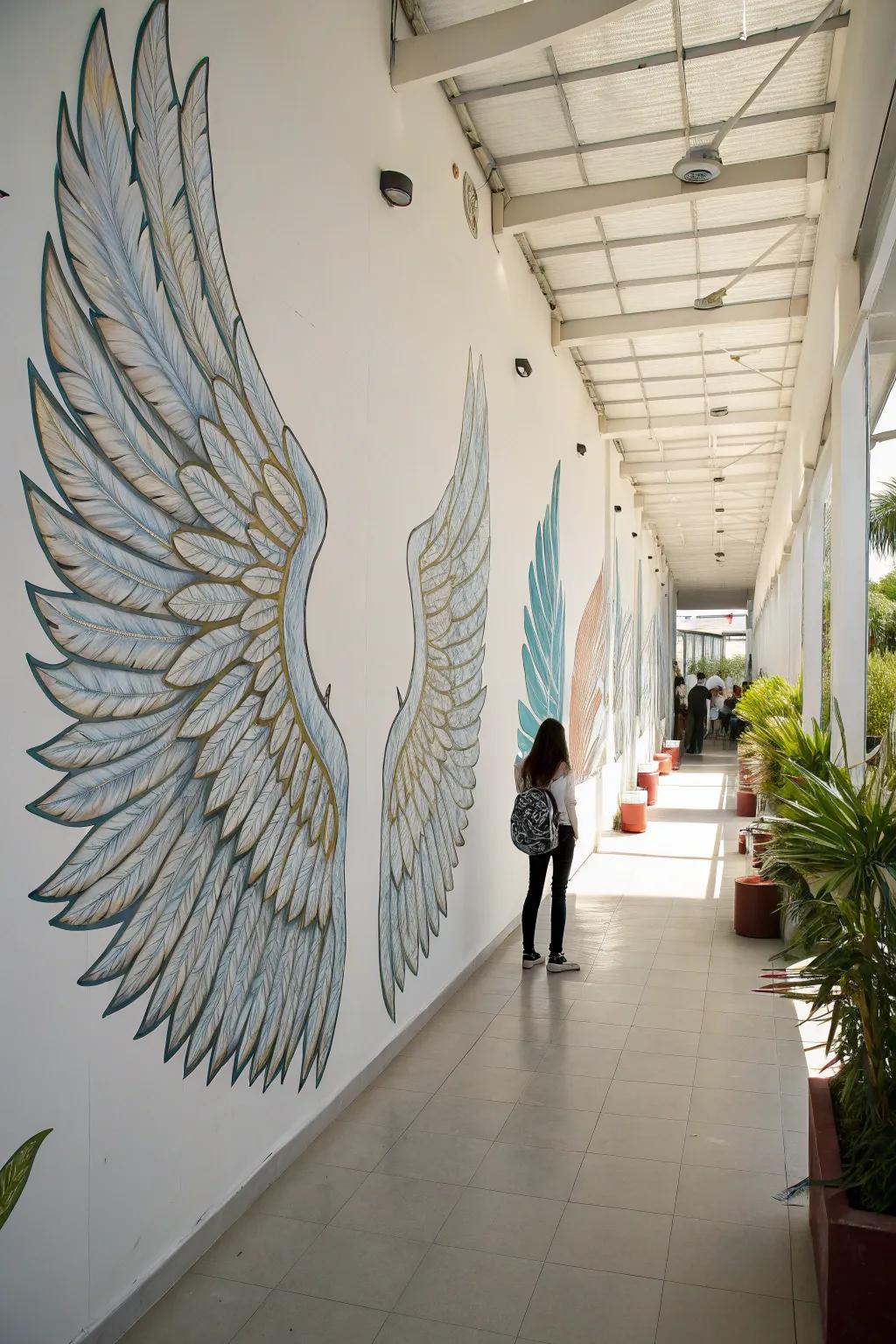 Interactive art pieces add playfulness to your captures.
