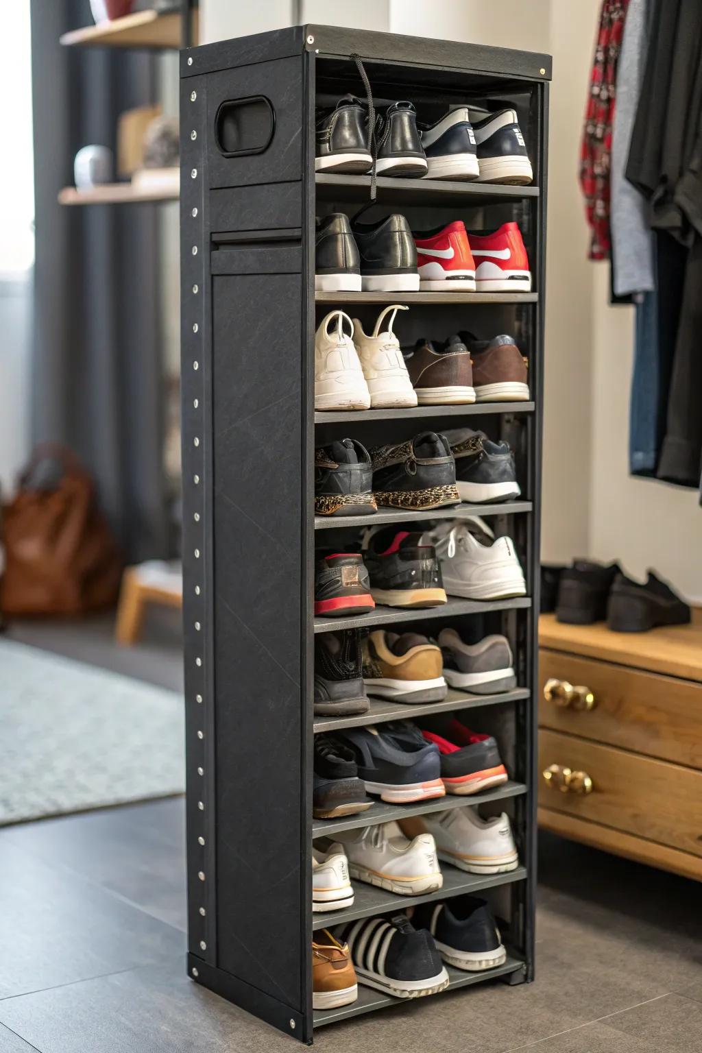 Vertical systems make the most of space in a fashionable way.