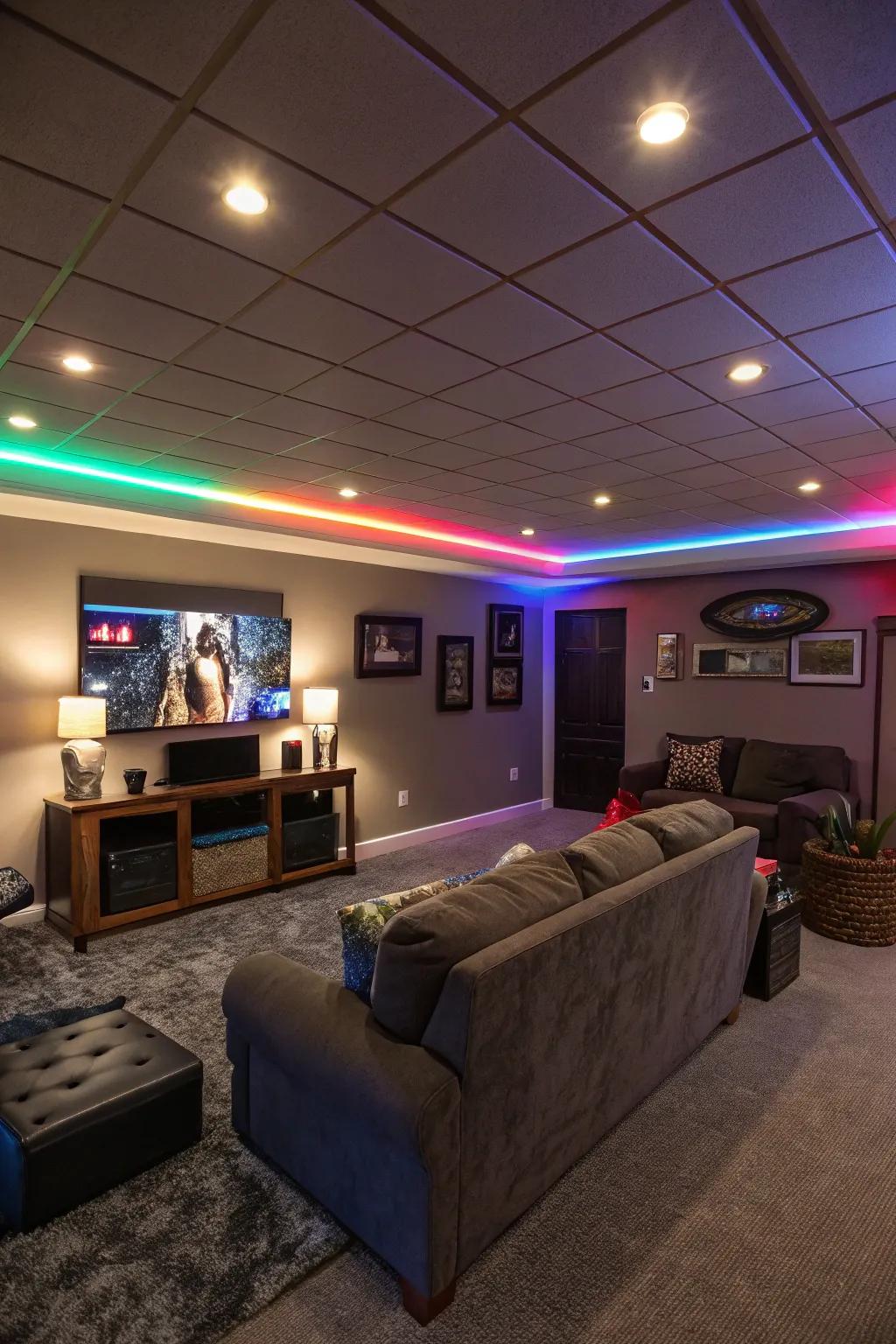 Creative lighting changes the mood and atmosphere.
