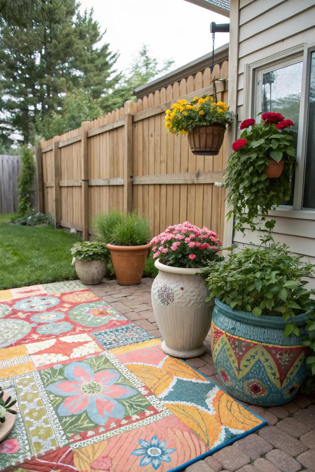 Decorative touches impart a personalized essence to your backyard.