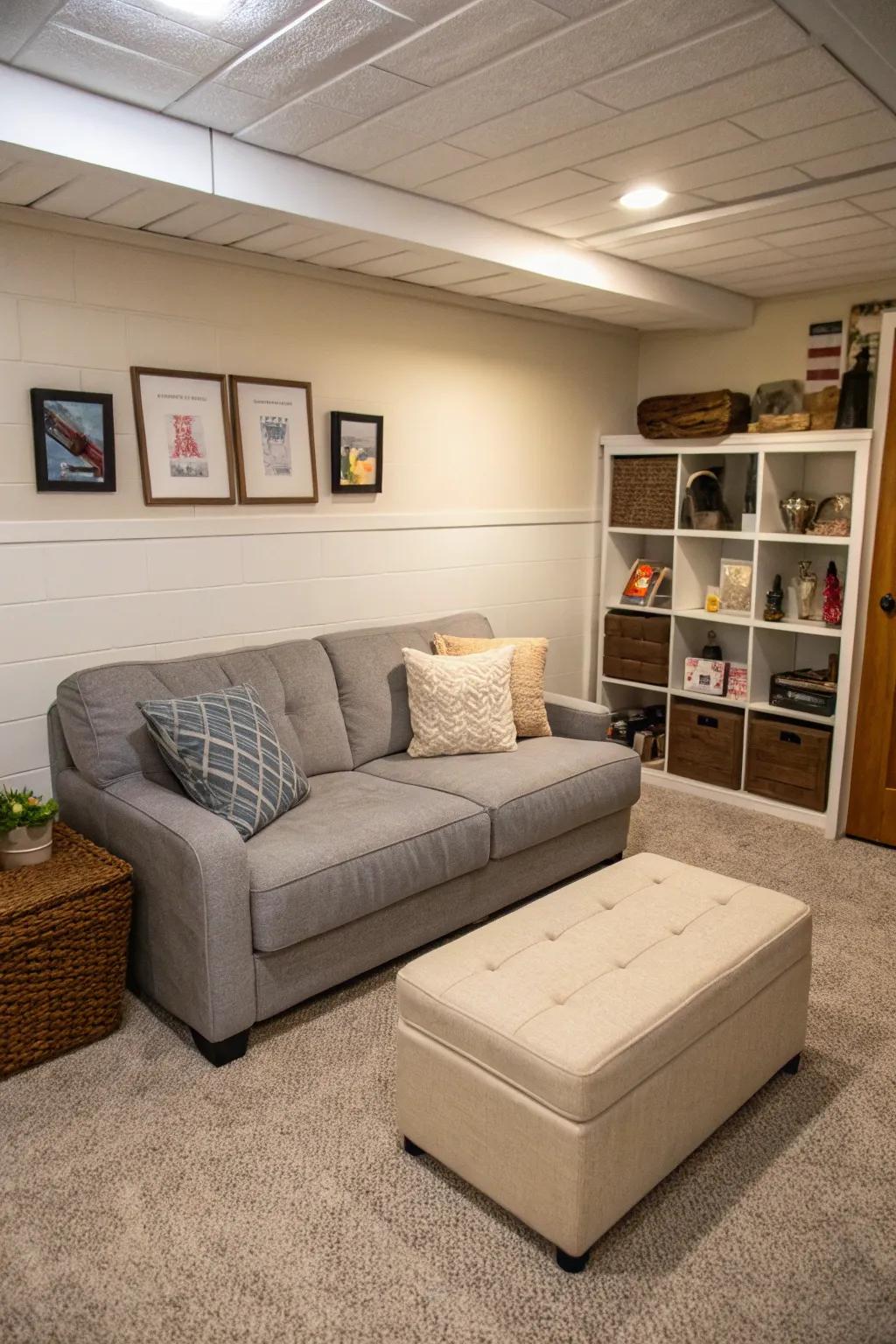 Multifunctional furniture maximizes functionality in small spaces.