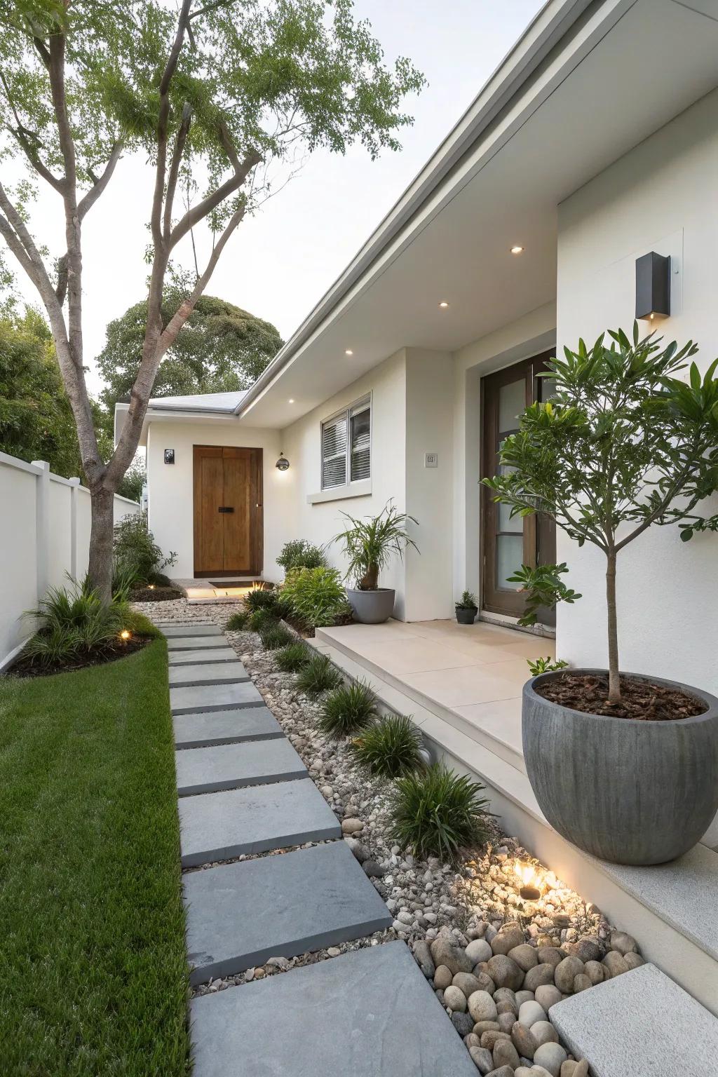 A minimalist design ensures your parking space is graceful and practical.