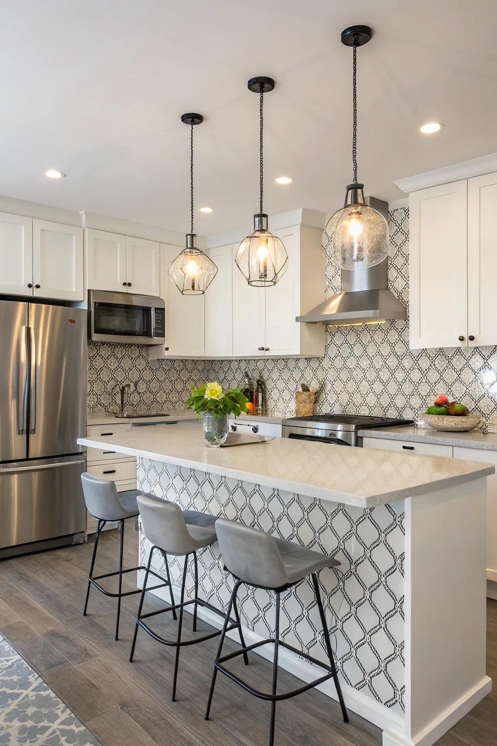 Stylish details can make a big difference in a small kitchen.