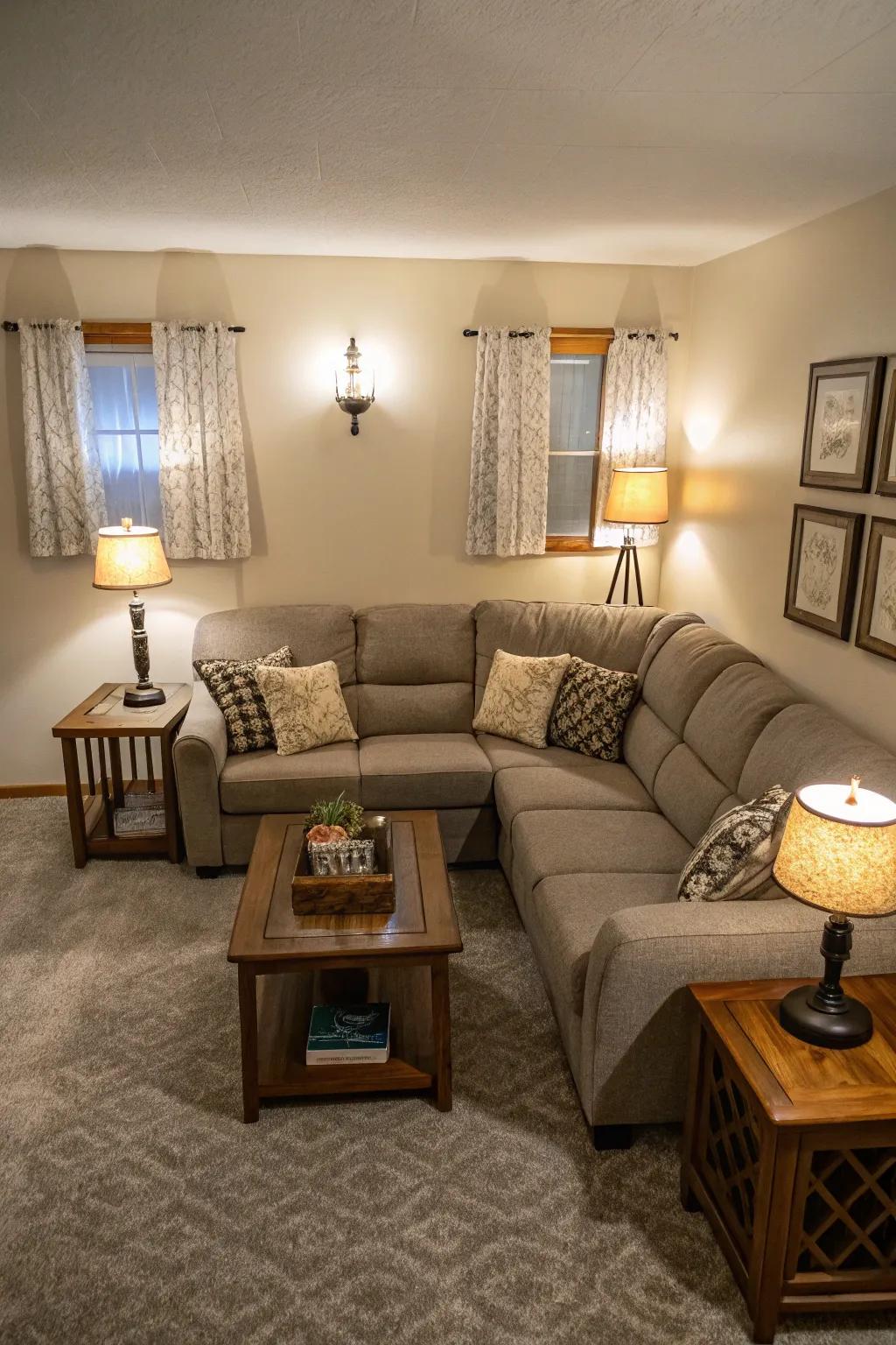 Symmetry brings a sense of peace to smaller areas.