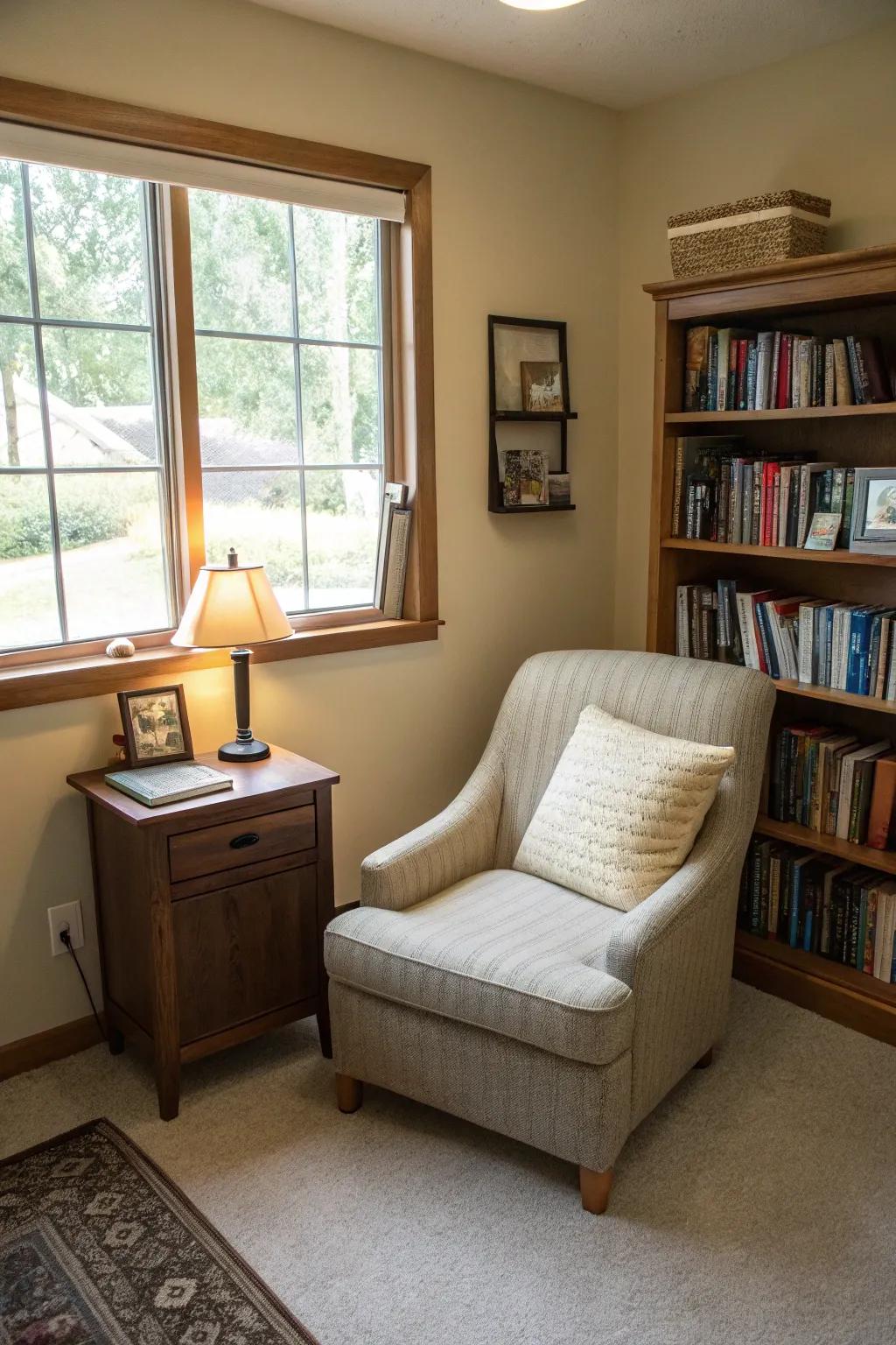 A comfortable seating area perfect for relaxation or casual meetings.