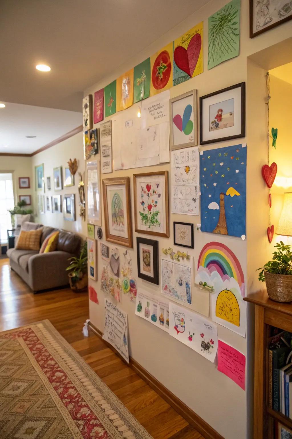 Transform your home into a vibrant gallery of your kids' artwork.