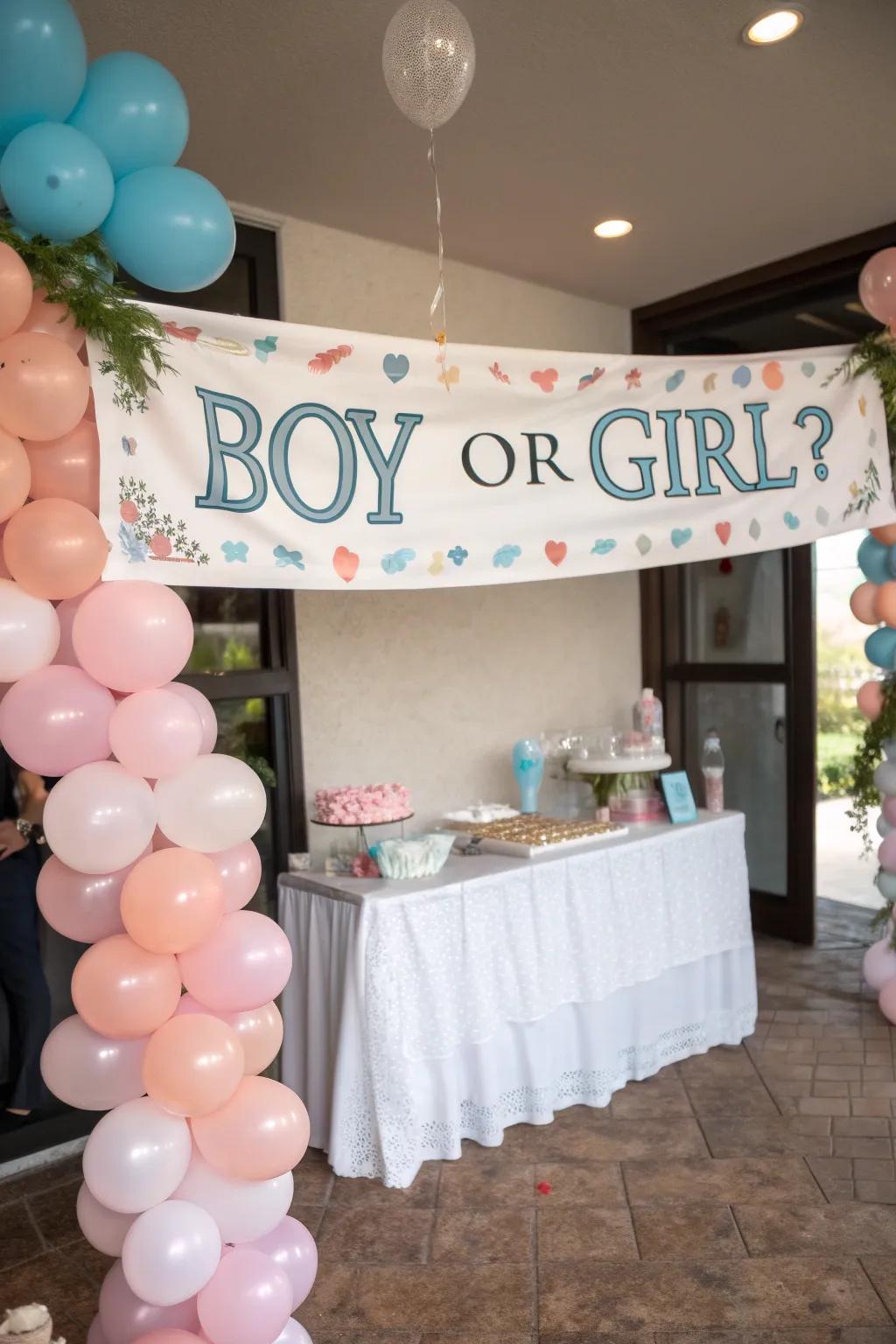 A playful bespoke streamer appends a personalized attribute to your occasion to reveal adornments.