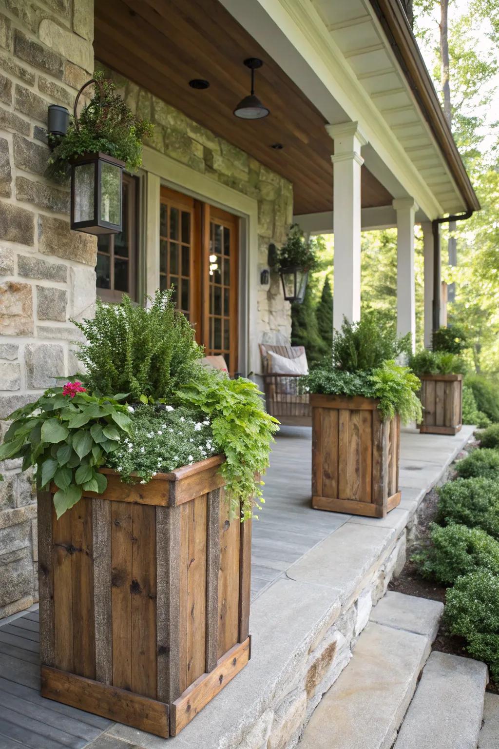 Earthy textures introduce warmth and charm.