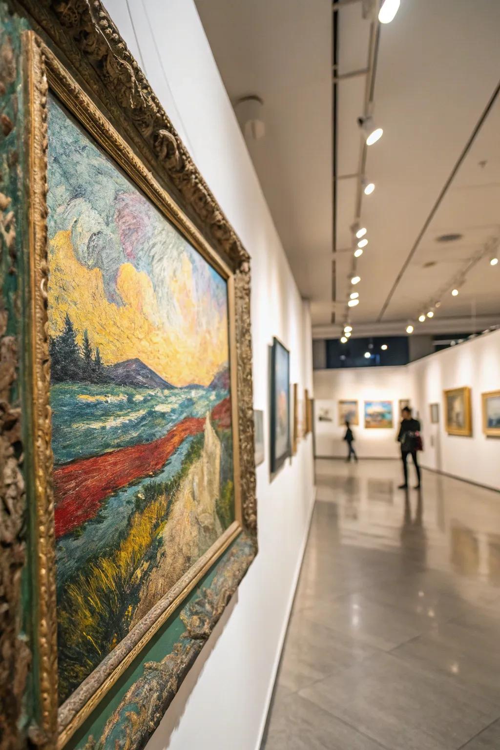 In this modern artwork, intricate layers of texture produce a compelling visual experience.