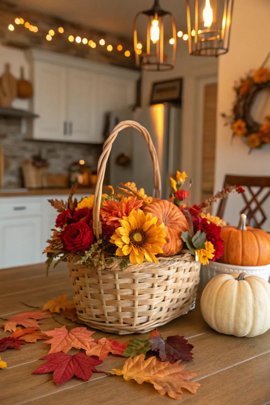 Elegant floral accents that highlight any gift basket.