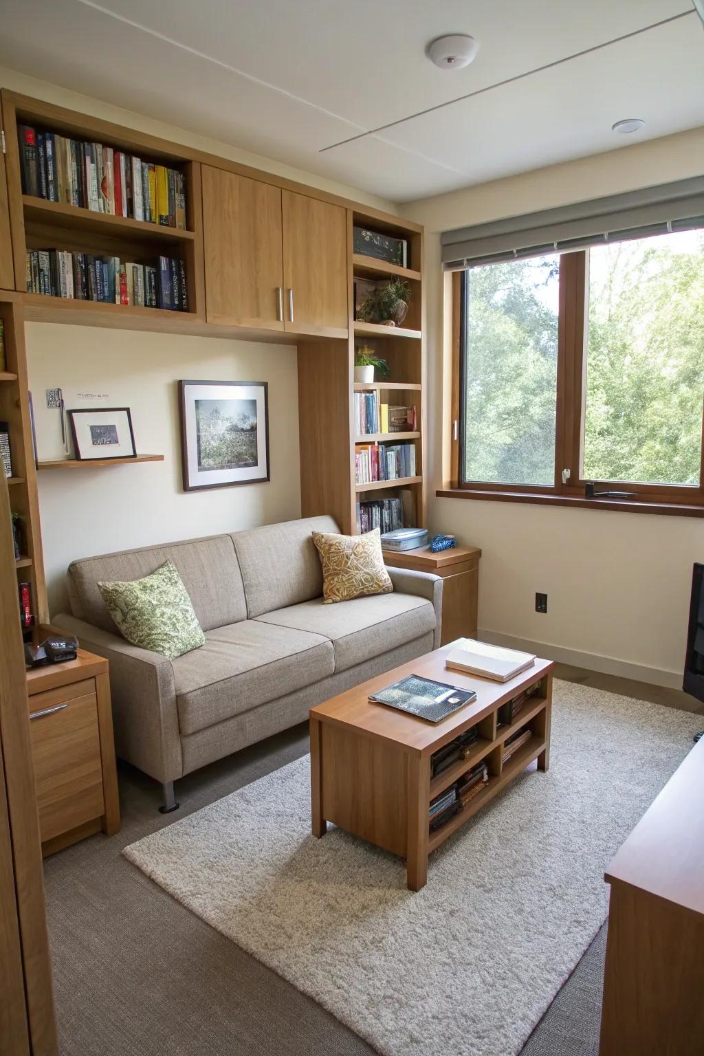 Effective layouts ensure every piece serves a function in your small room.