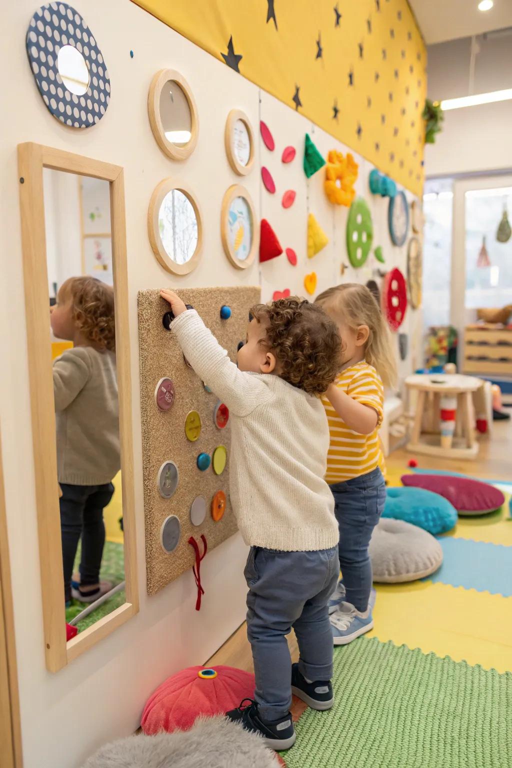 Involve the senses with a dynamic sensory panel.