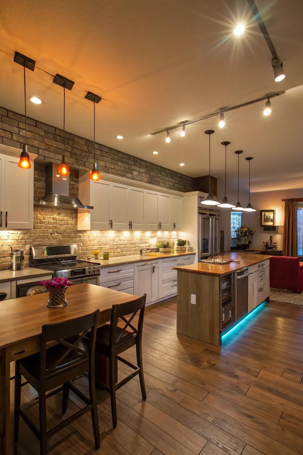 Different light tones transforming the kitchen atmosphere