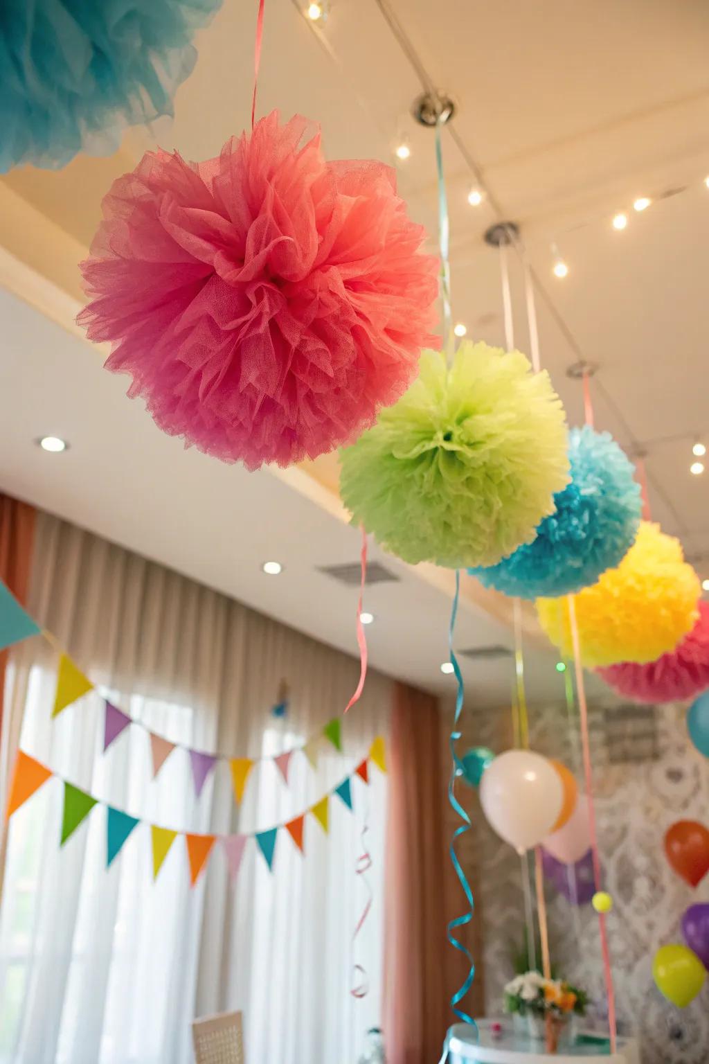 Infuse your area with lightheartedness using net spheres.