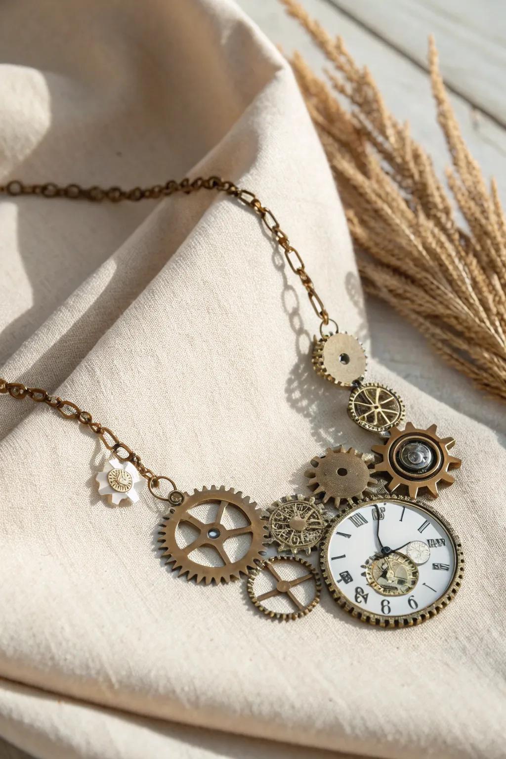 Uncover the splendor of repurposed refinement through steampunk-inspired adornments.