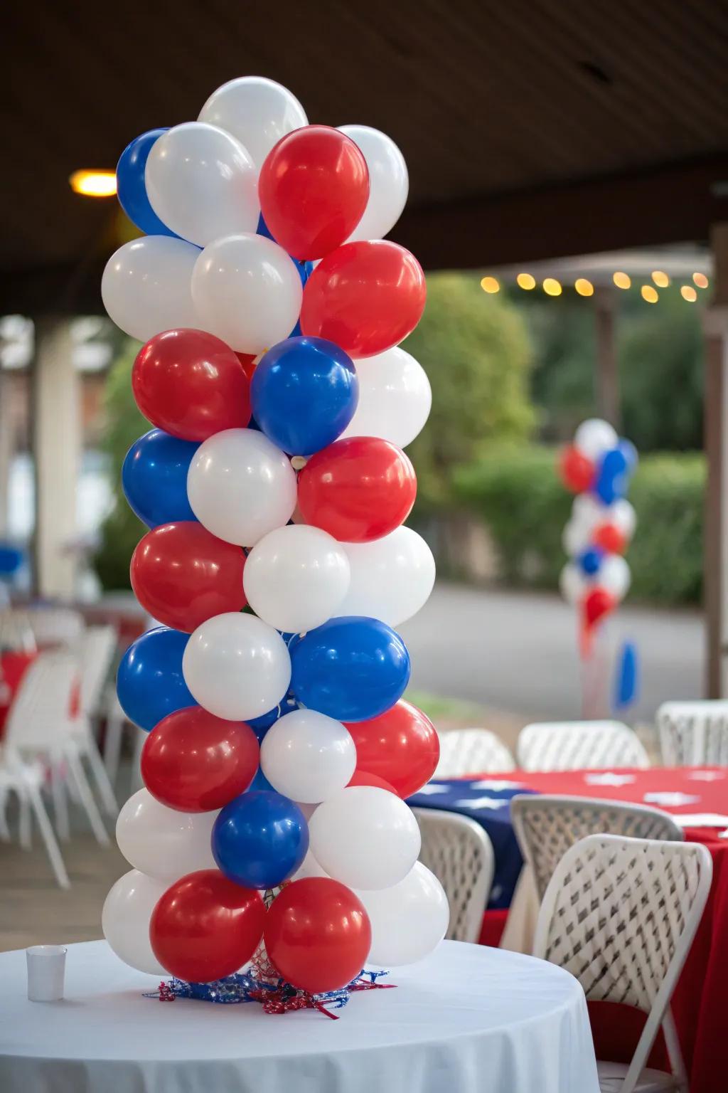 A playful balloon exhibit adding a celebratory vibe.
