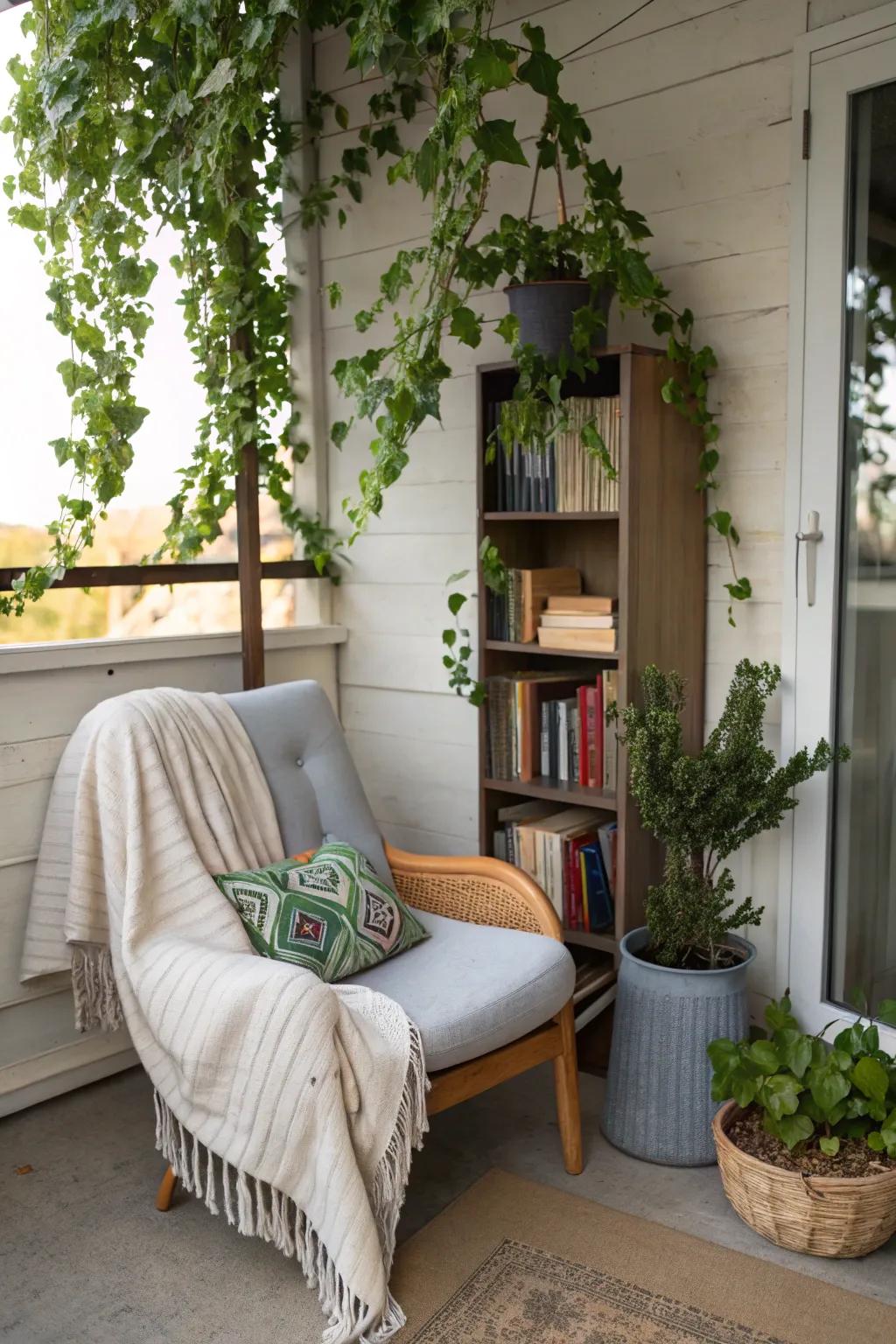 Create captivating corners with vines.