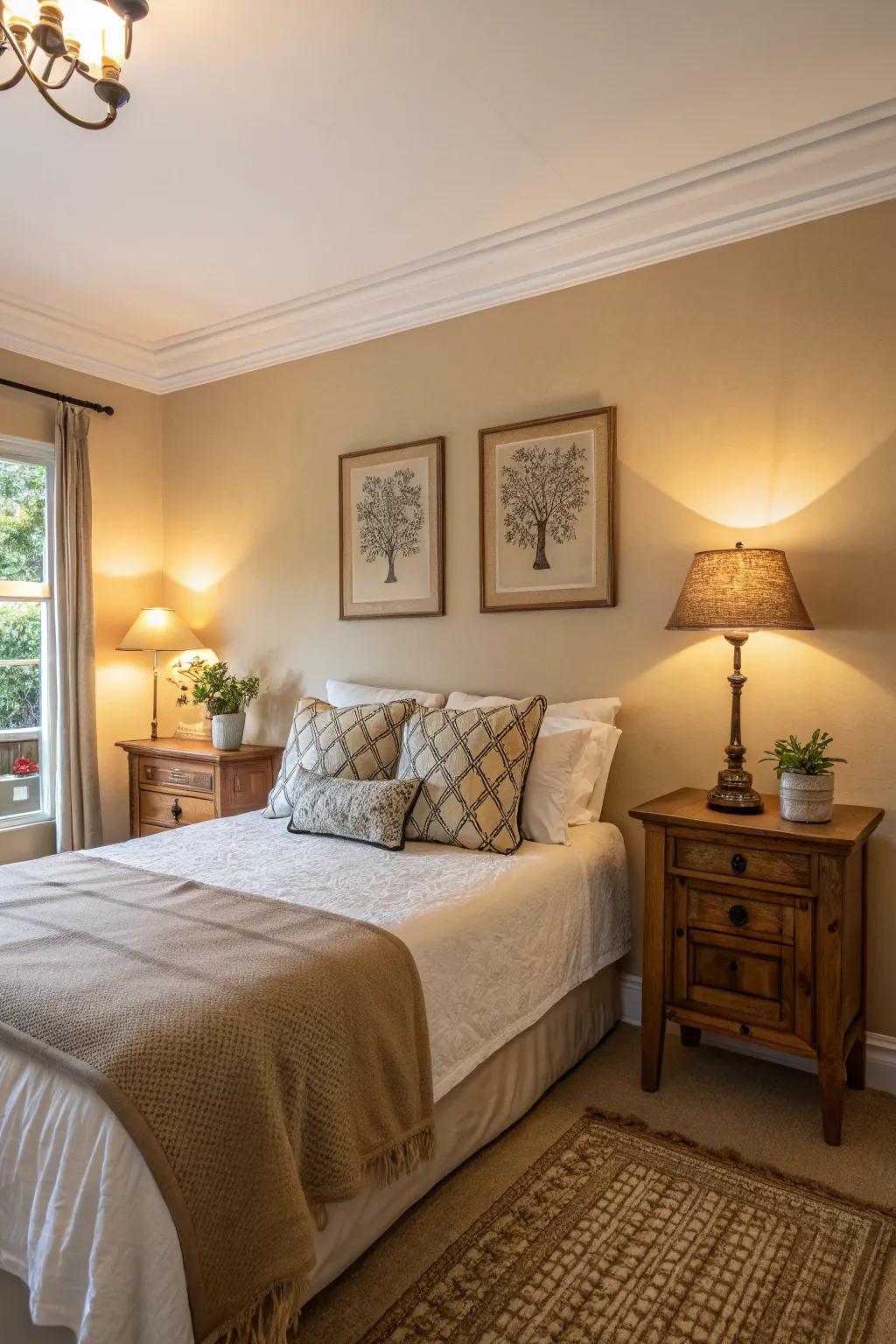 Neutrals give a tranquil and sophisticated foundation.