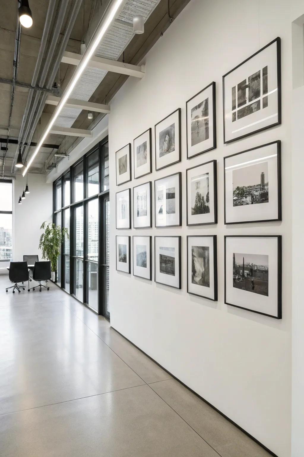 Minimalist frames establishing a polished expression.