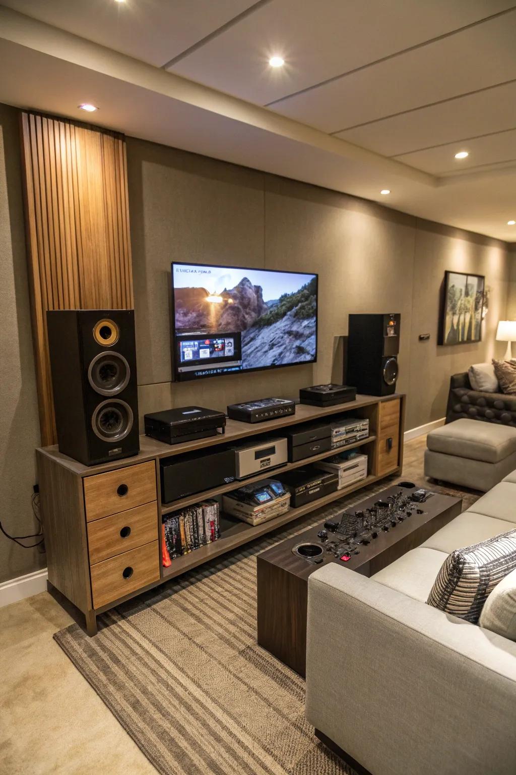 A well-planned entertainment station enriches your viewing pleasure.