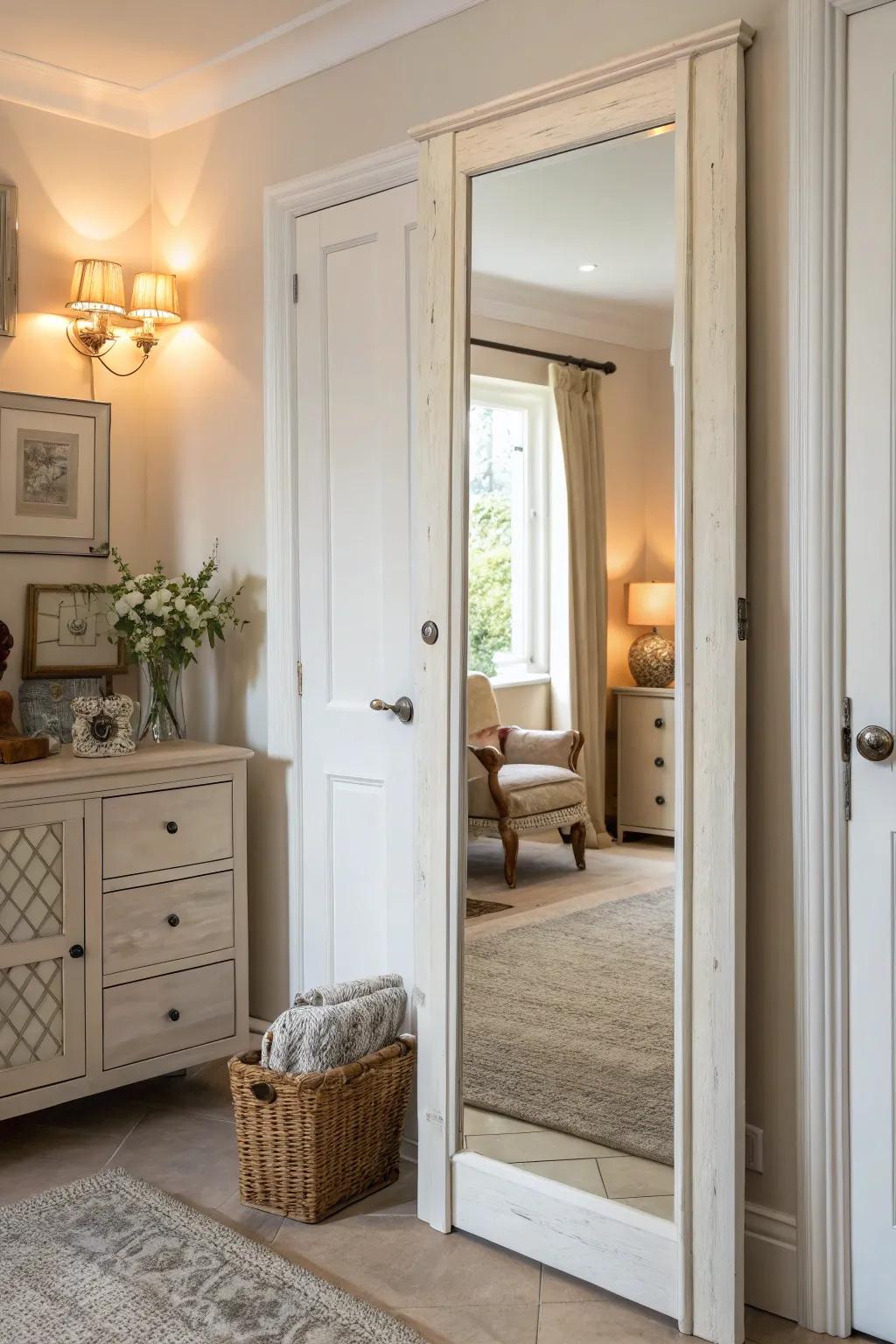 Mirrors enhance both the space and style of any wardrobe.