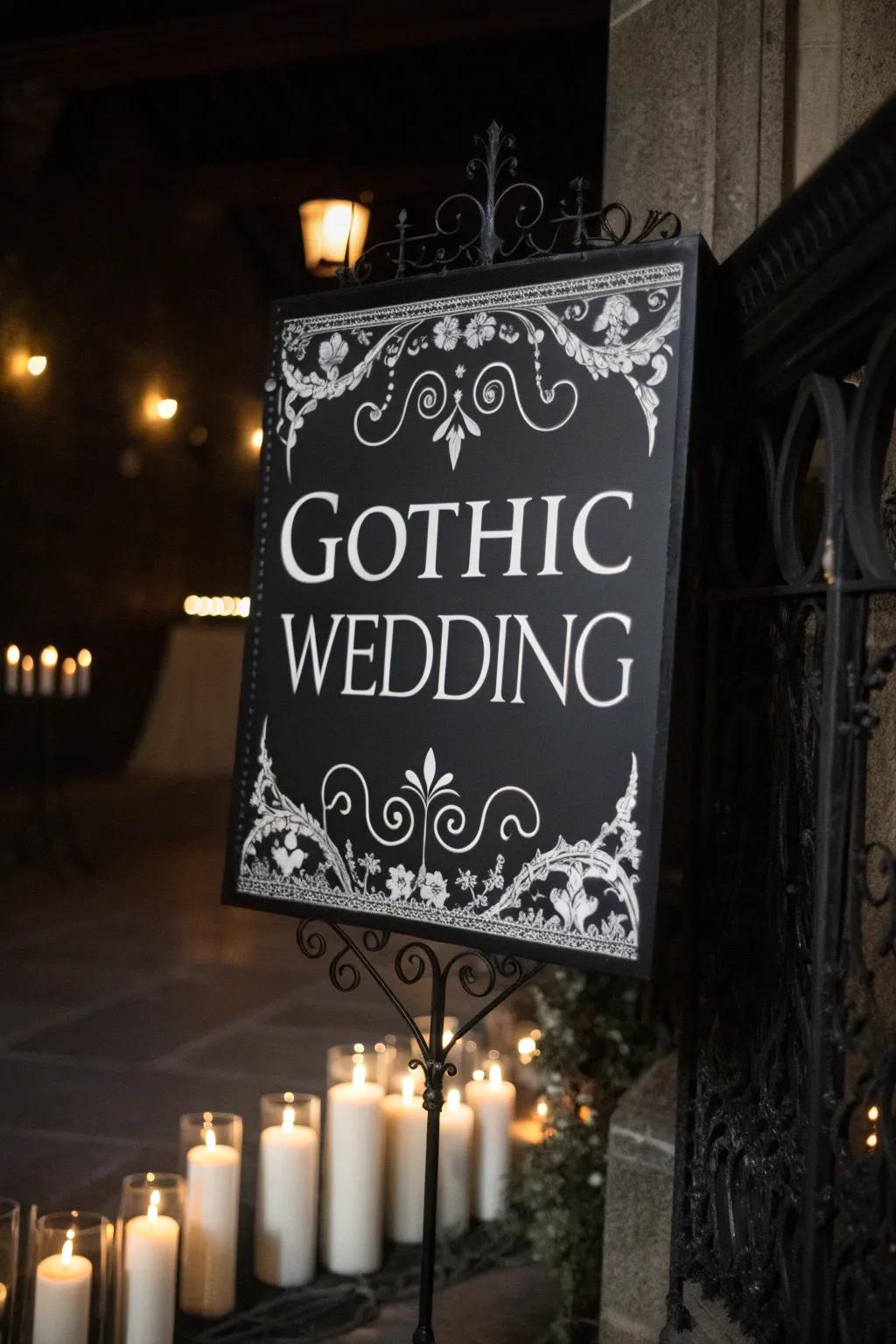 Gothic-themed displays add an element of drama and elegance.