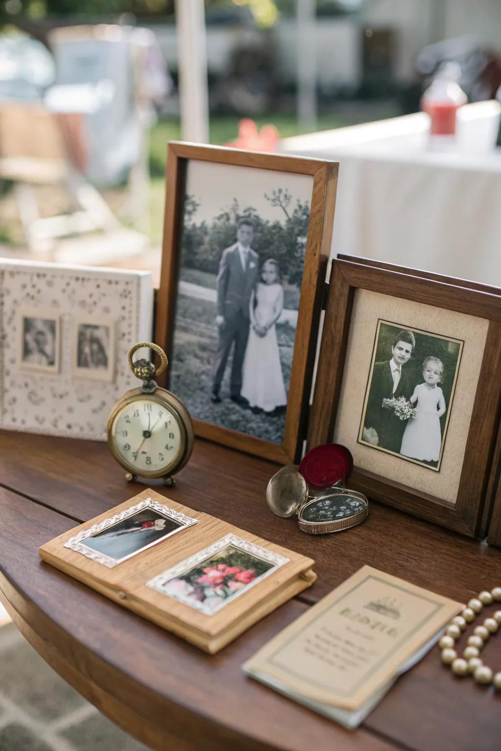 A showcase of cherished memories to greet someone returning home.