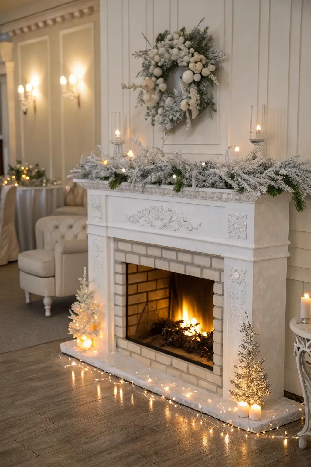 A fireplace that shines with beauty and comfort.