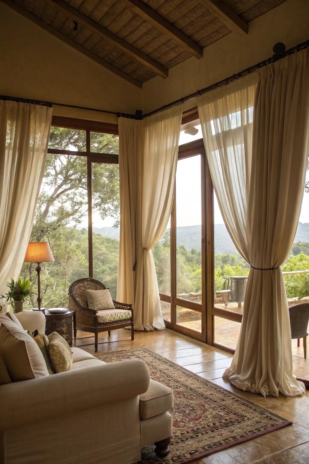 Neutral tones help to foster a serene, balanced environment.